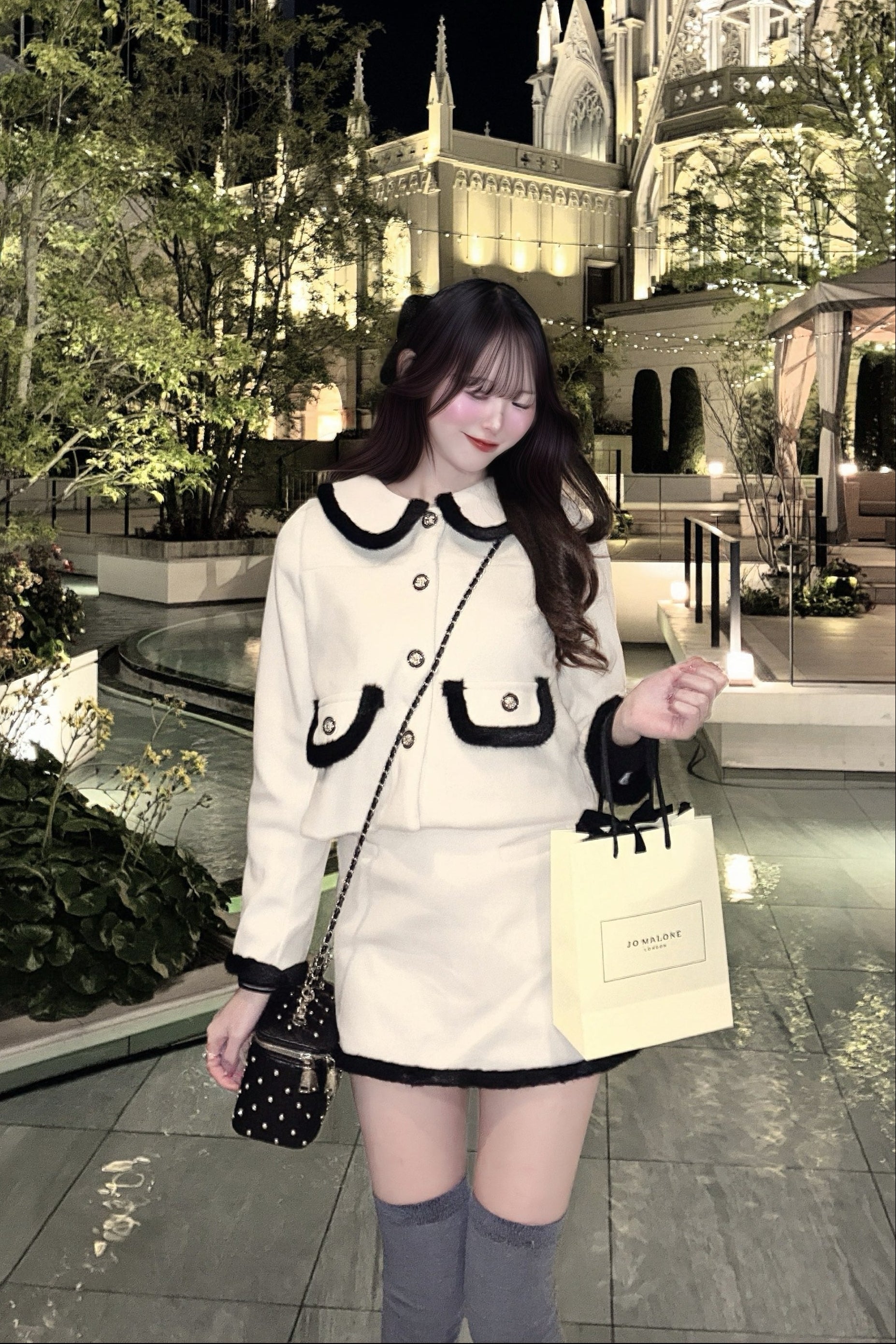 リボントリムツイードセットアップ KR30288