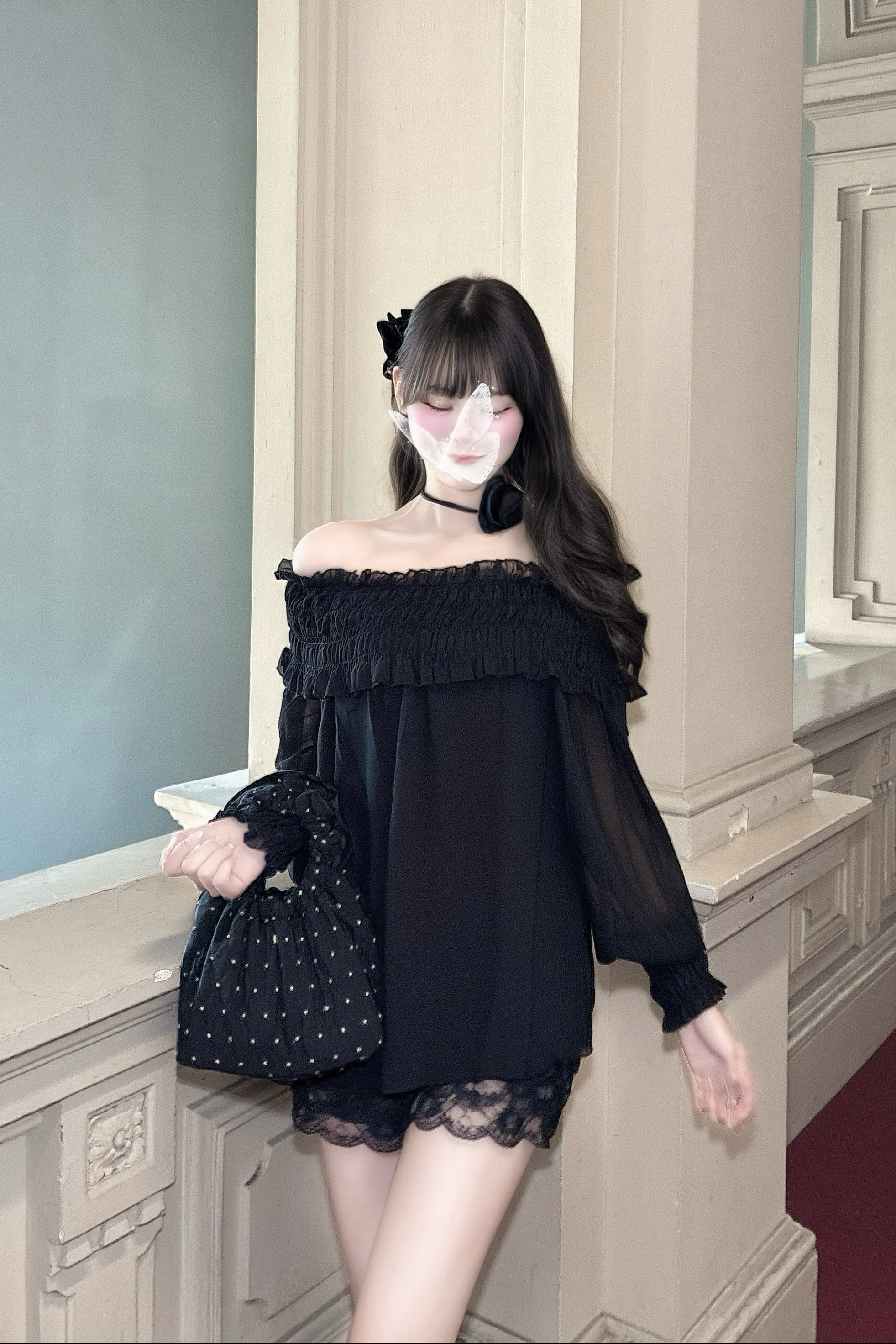 フリルオフショルブラウス KR14129