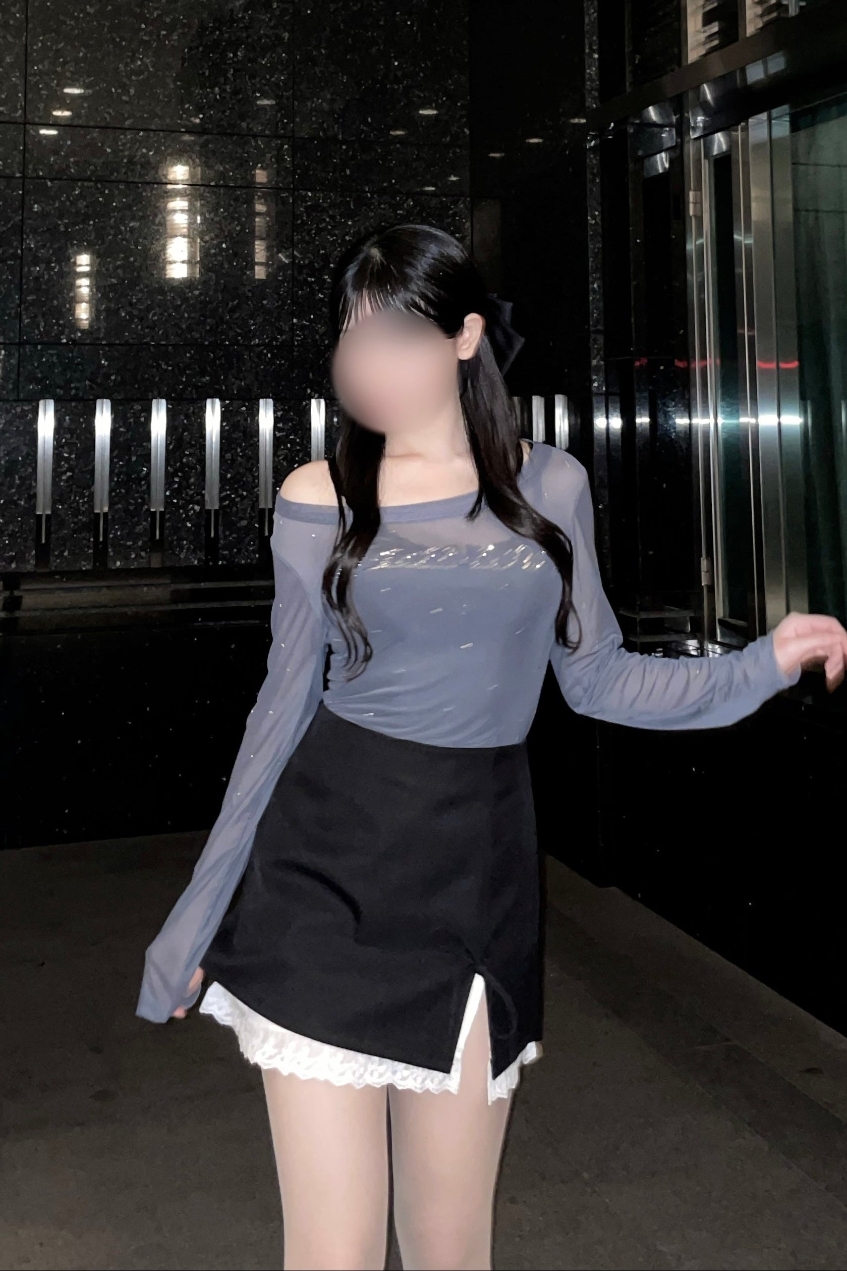 リボンデザインタイトスカート KR13559