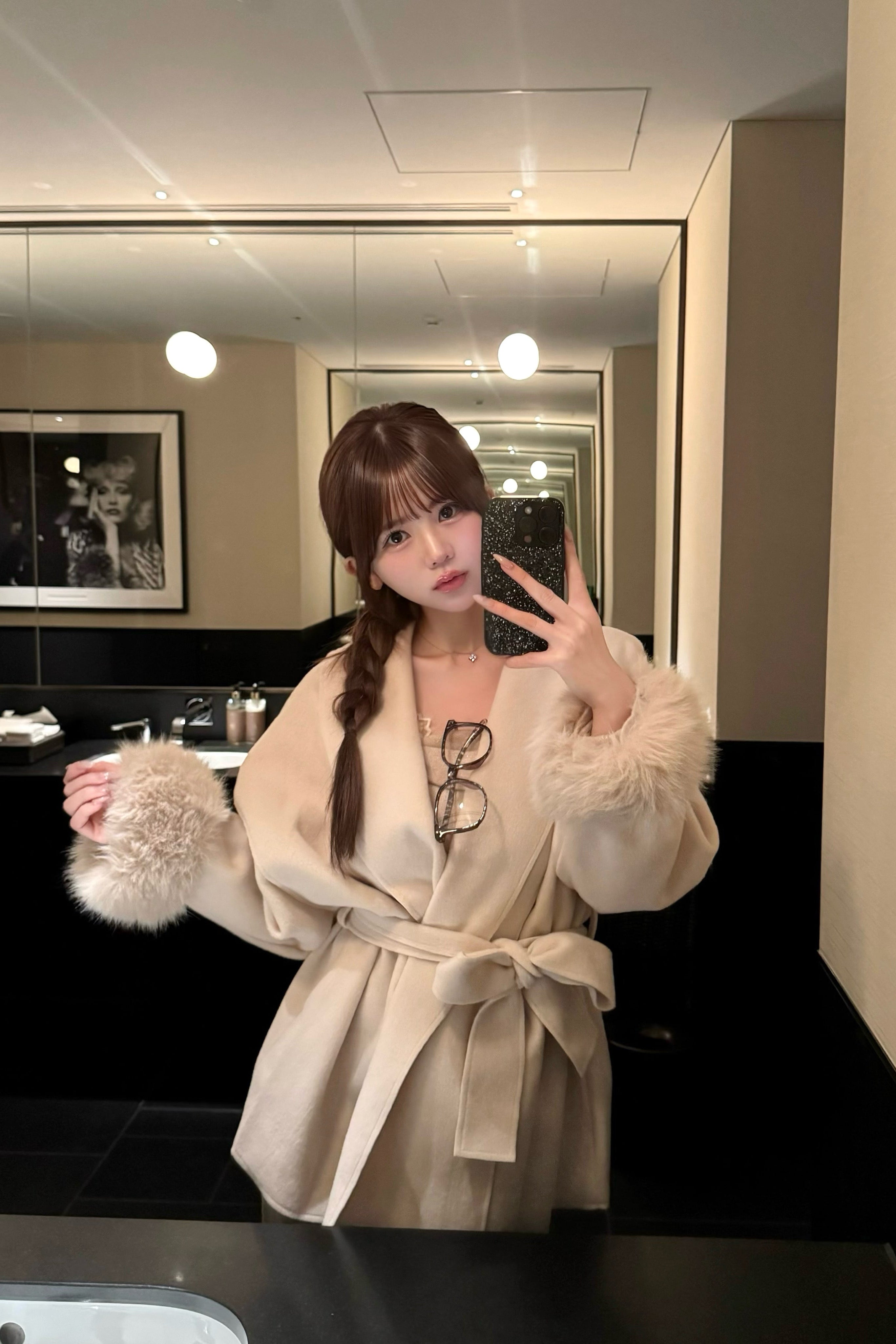 ラグジュアリーファーコート KR12568