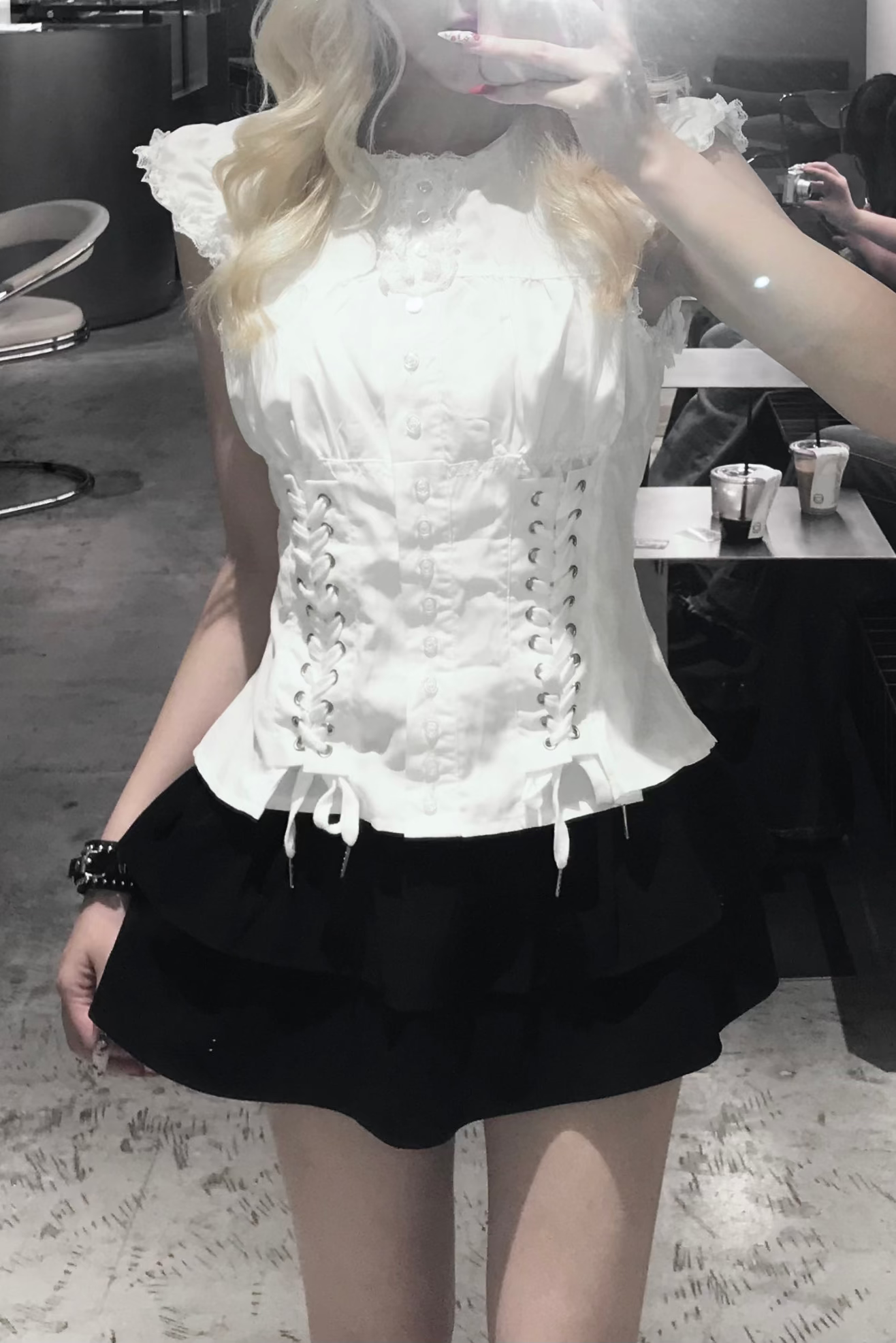 サイドレースアップスカート KR15746