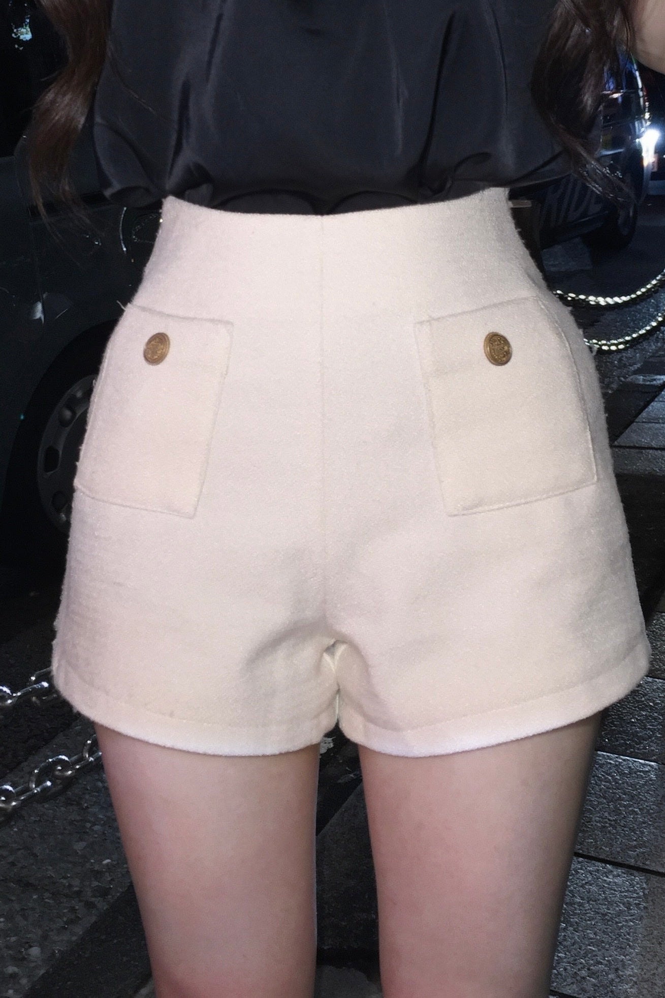 ハイウエストツイードショートパンツ KR15047
