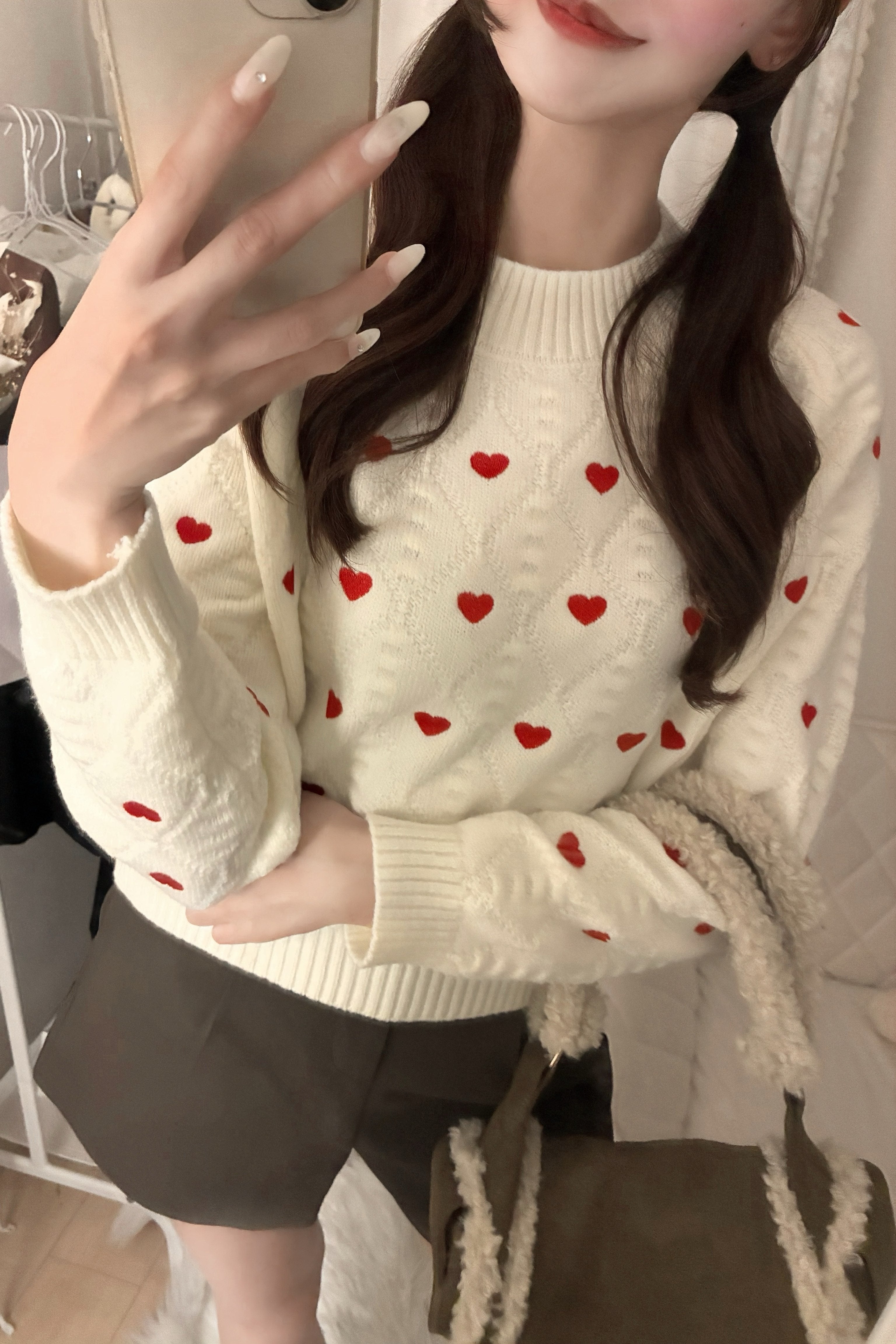 ハートツイストニット KR13334