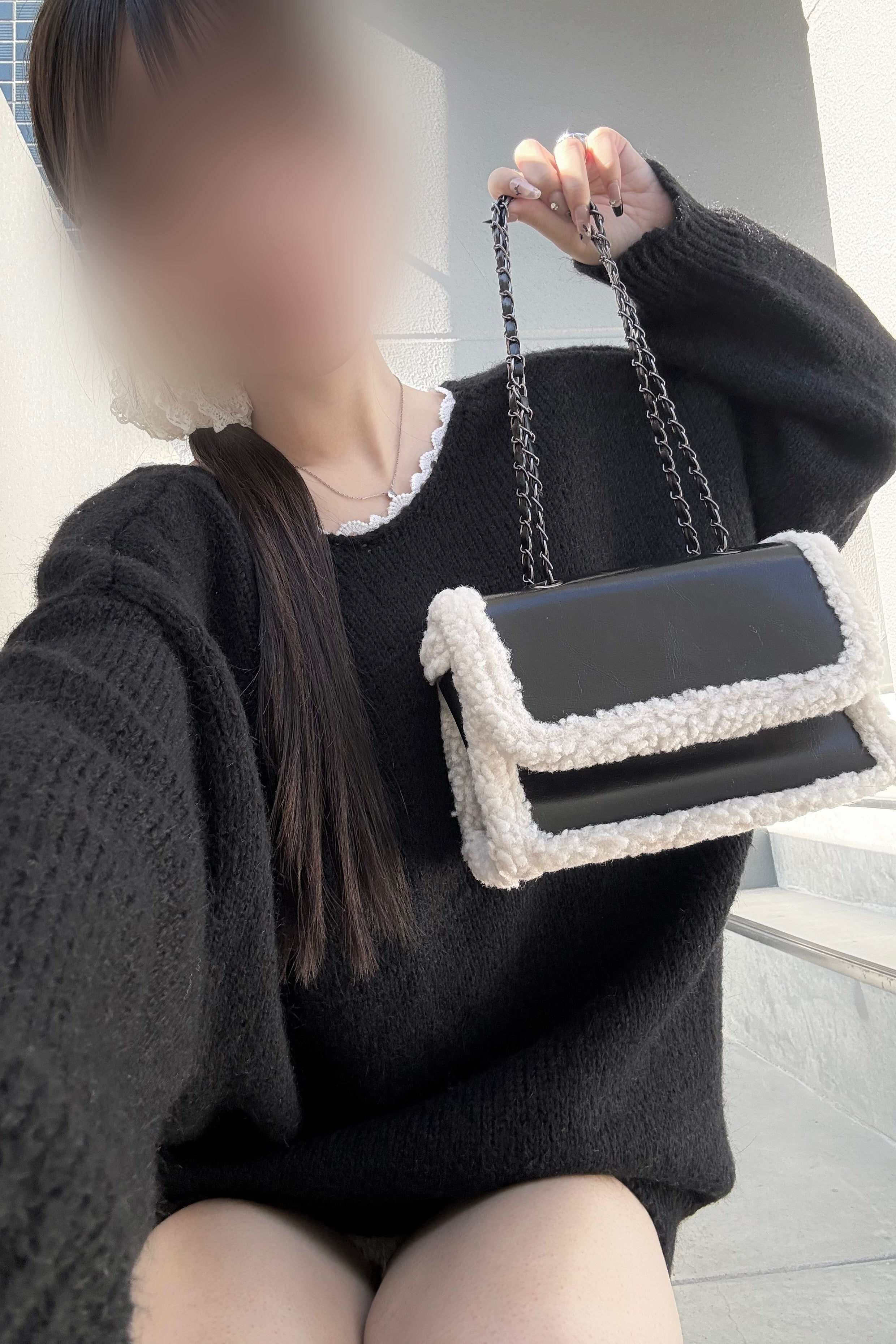 ムートボアンショルダーバッグ KR13645