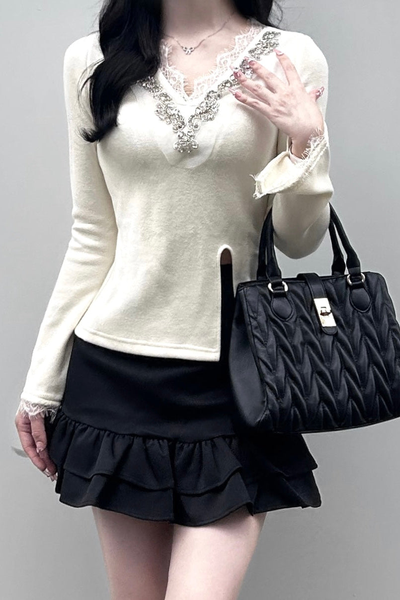 フリルティアードミニスカート KR12723