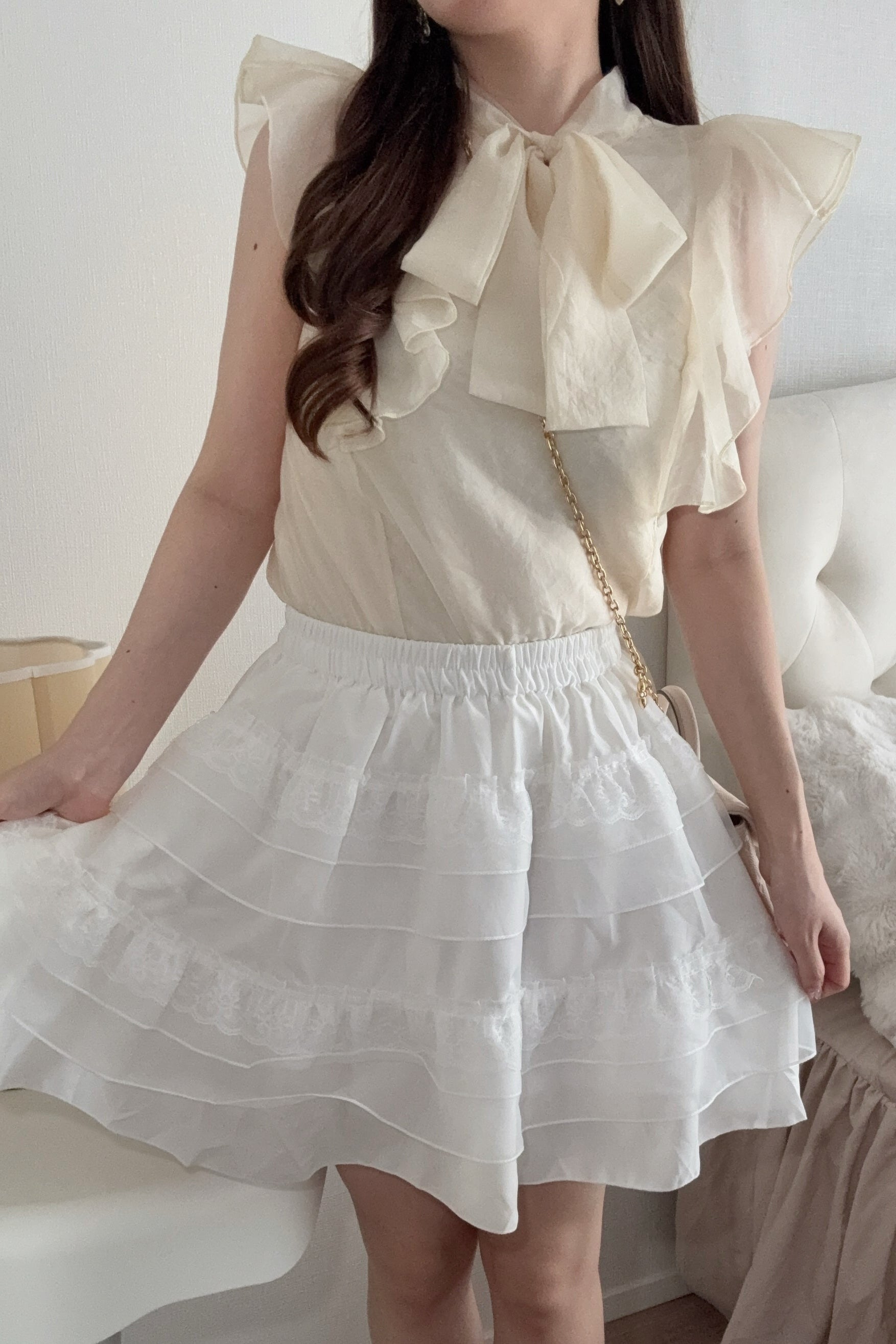 シンプルフリルスカート KR15379