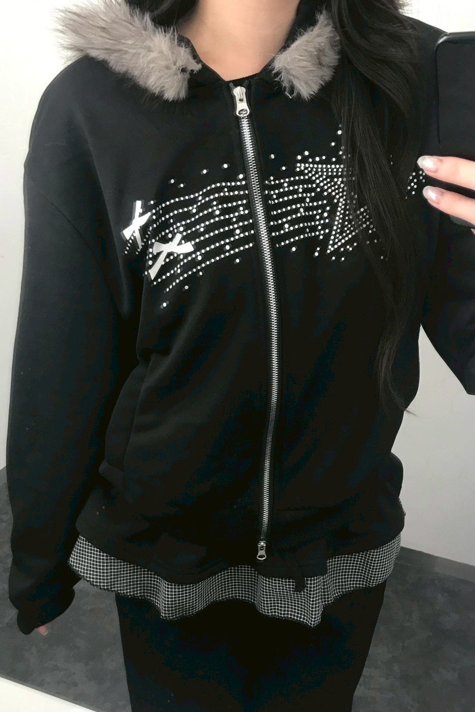 フードファープリントパーカー KR13546