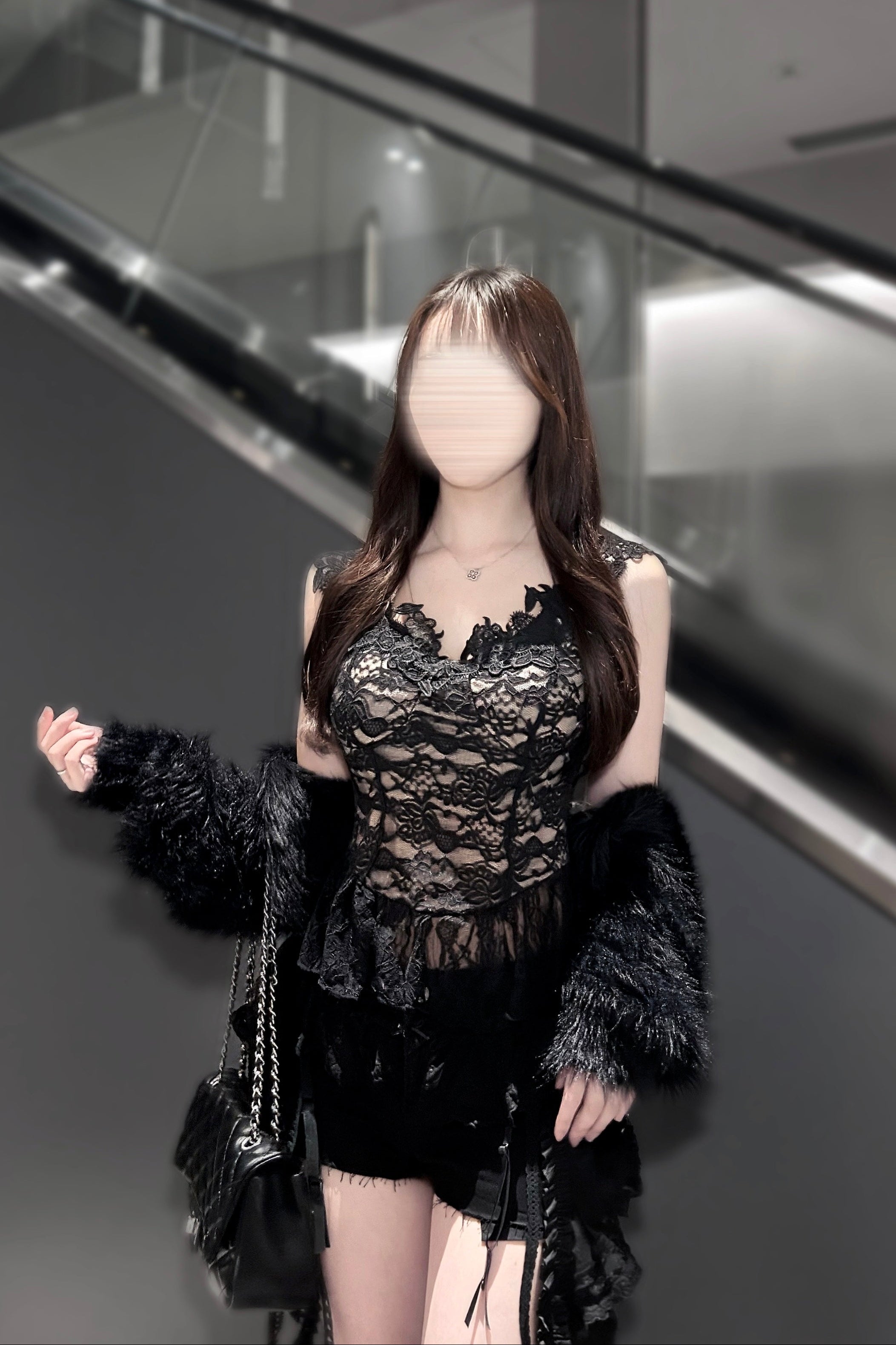 フラワーシアーオフショルトップス KR14680