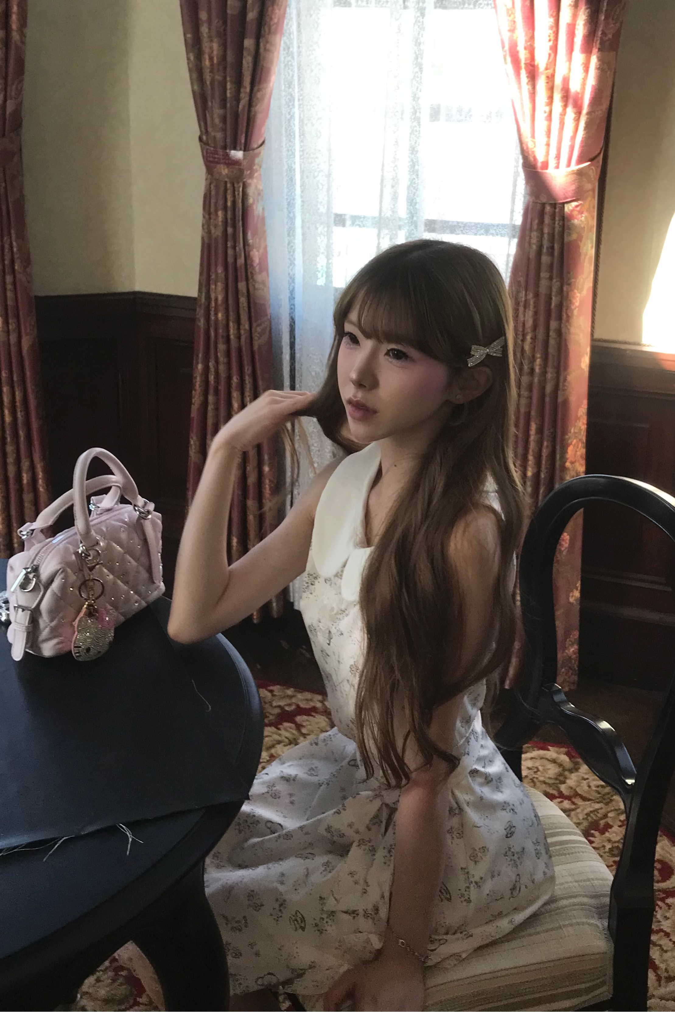 フレンチフラワーフレアワンピース KR15198