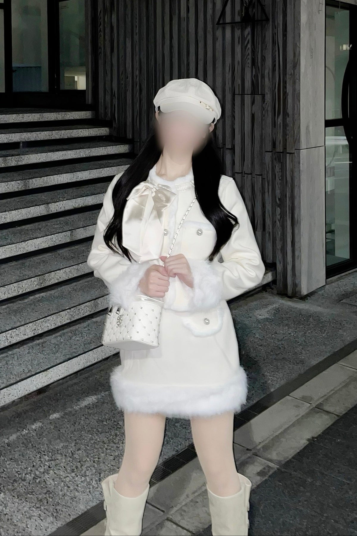 ファートリムリボンセットアップ KR30812