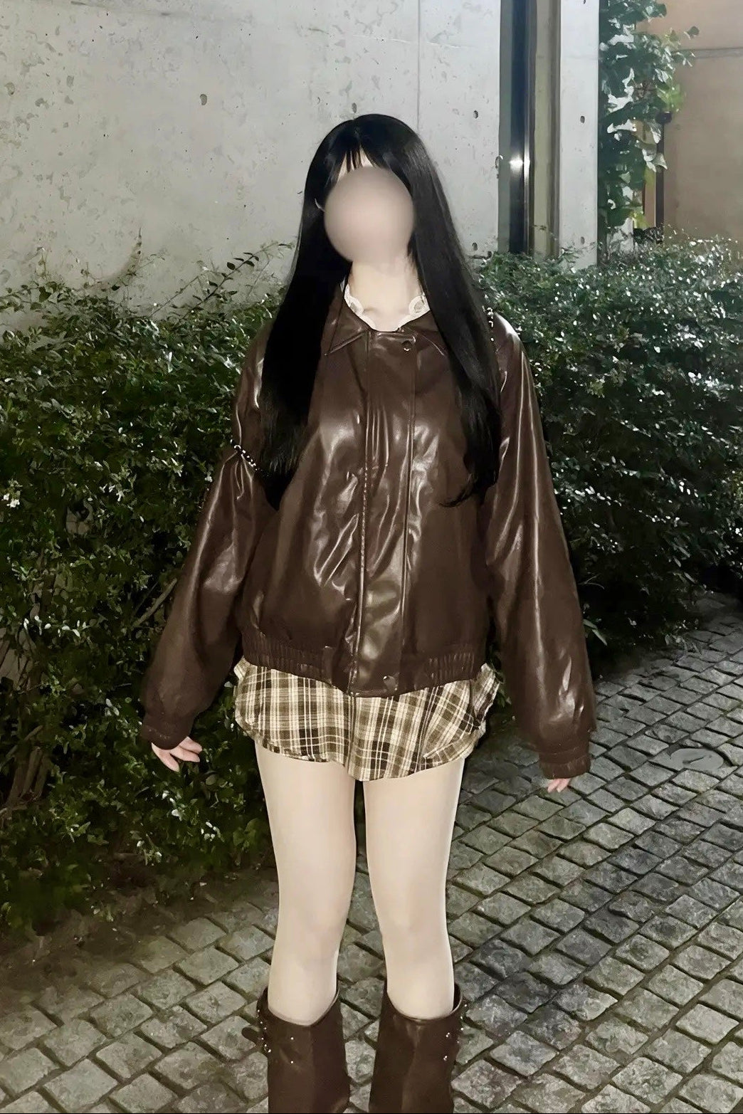 レザーオーバーサイズジャケット KR30816