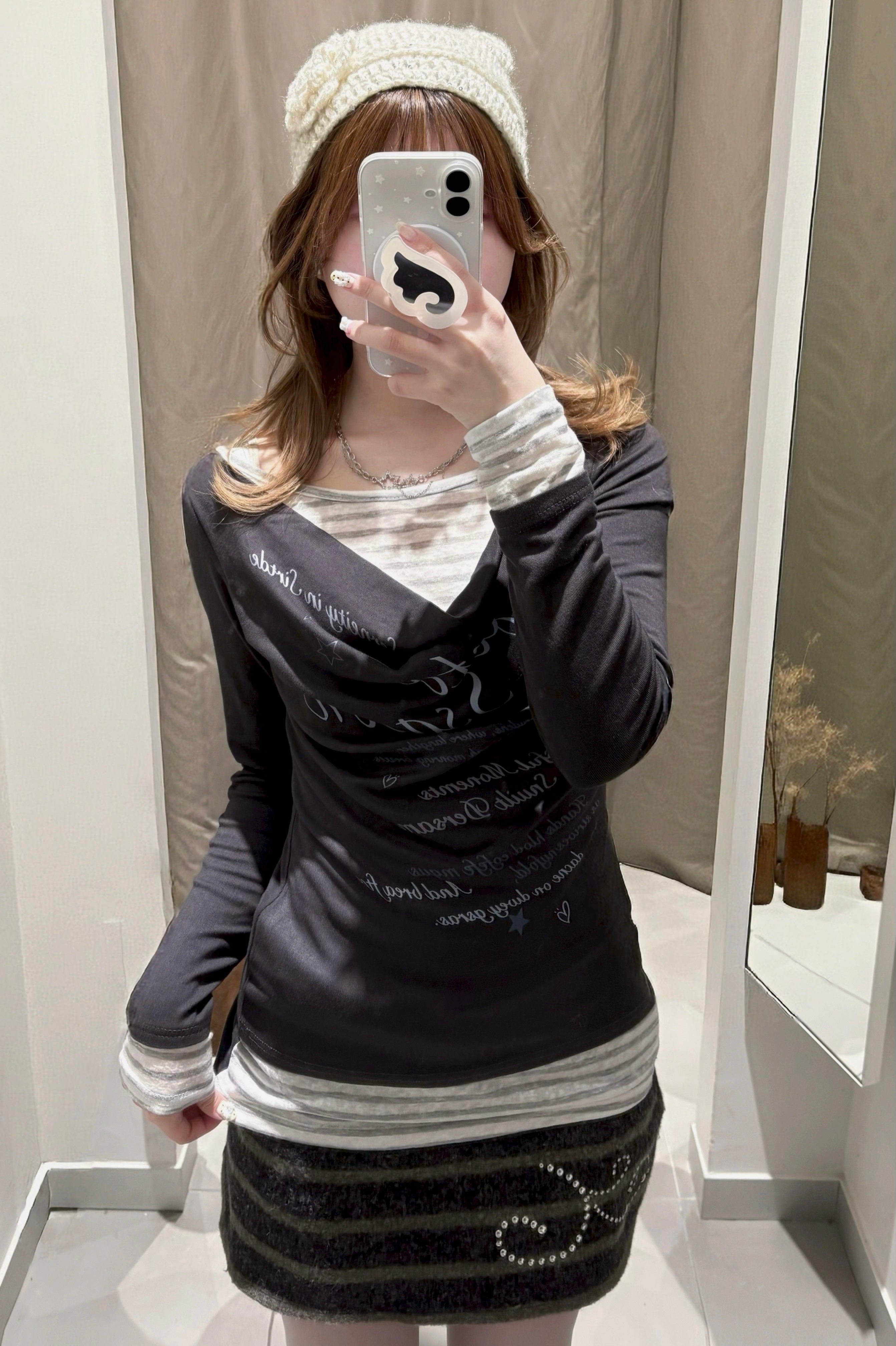 レイヤードドレープトップス KR13696