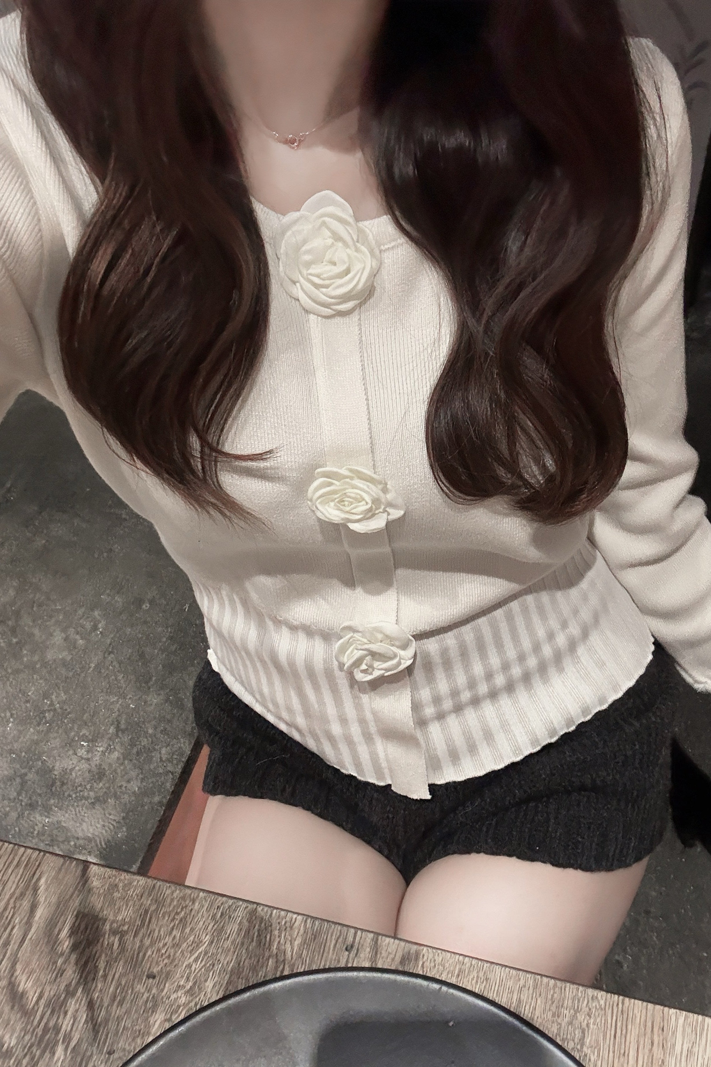 ローズモチーフニットKR13587