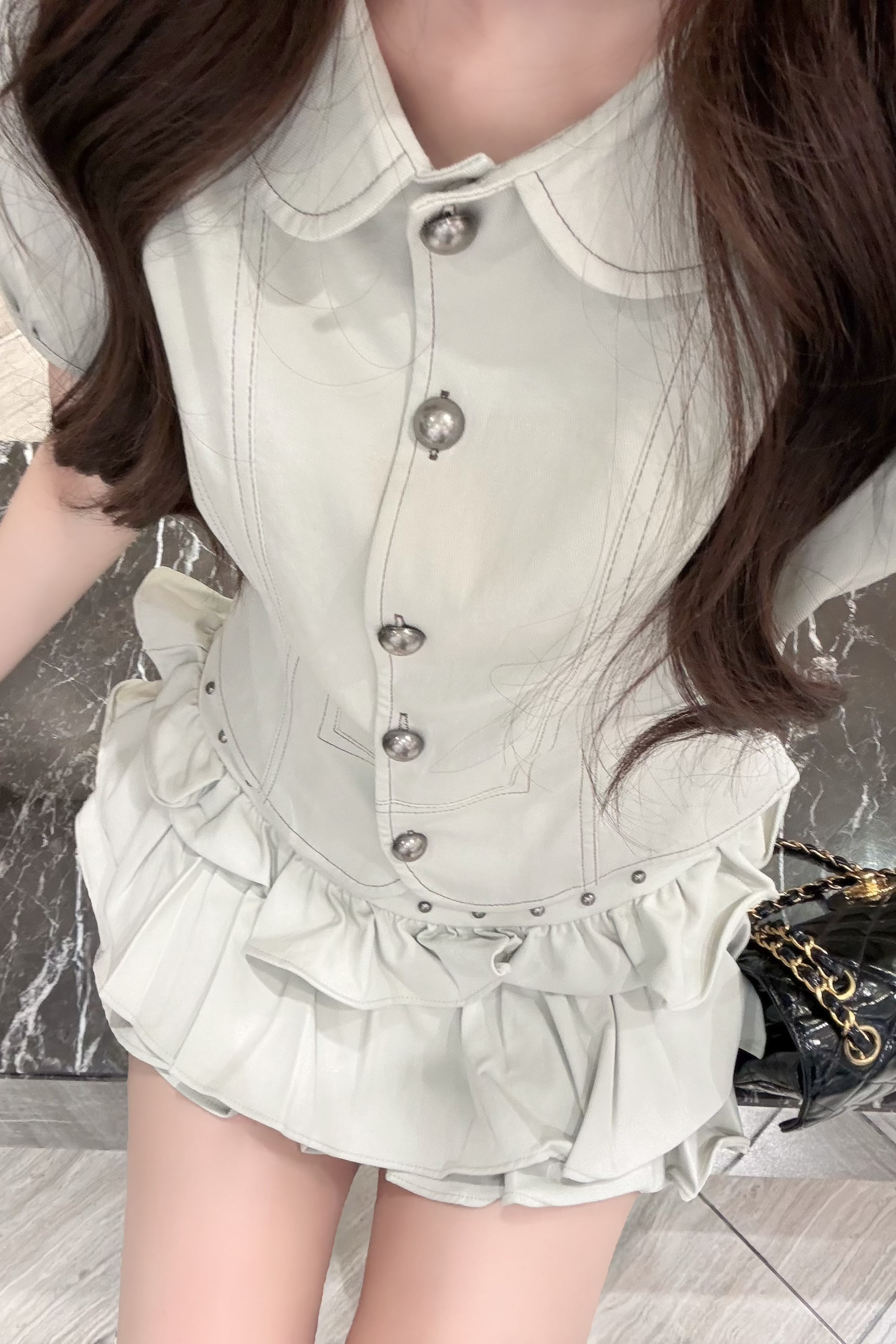 フロントボタンフリルセットアップ KR30645