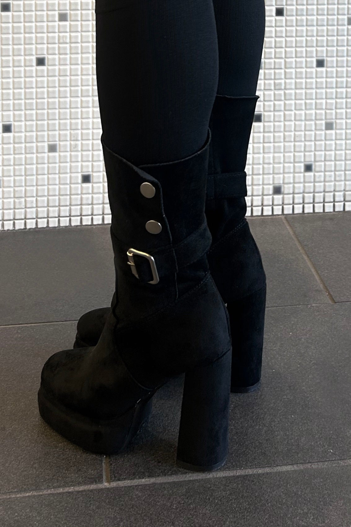 バックルヒールブーツ KR13189