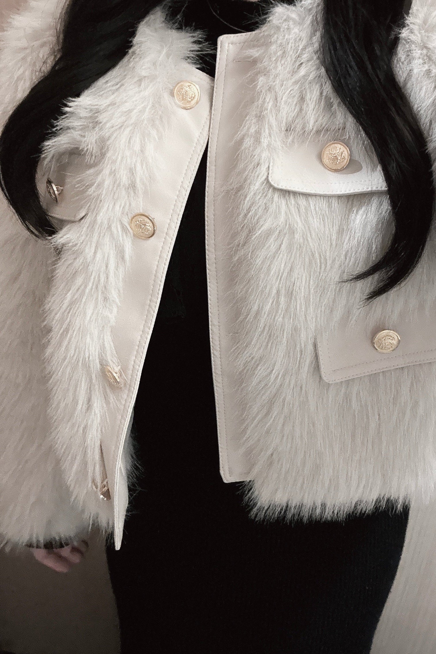 フェイクファーエレガントコート KR30212