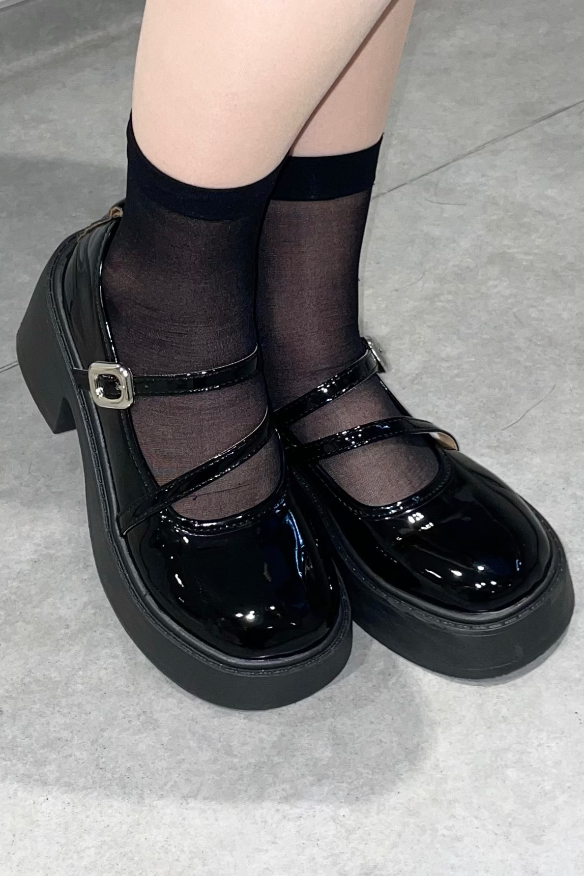 フラットシンプルヒールシューズ KR15095
