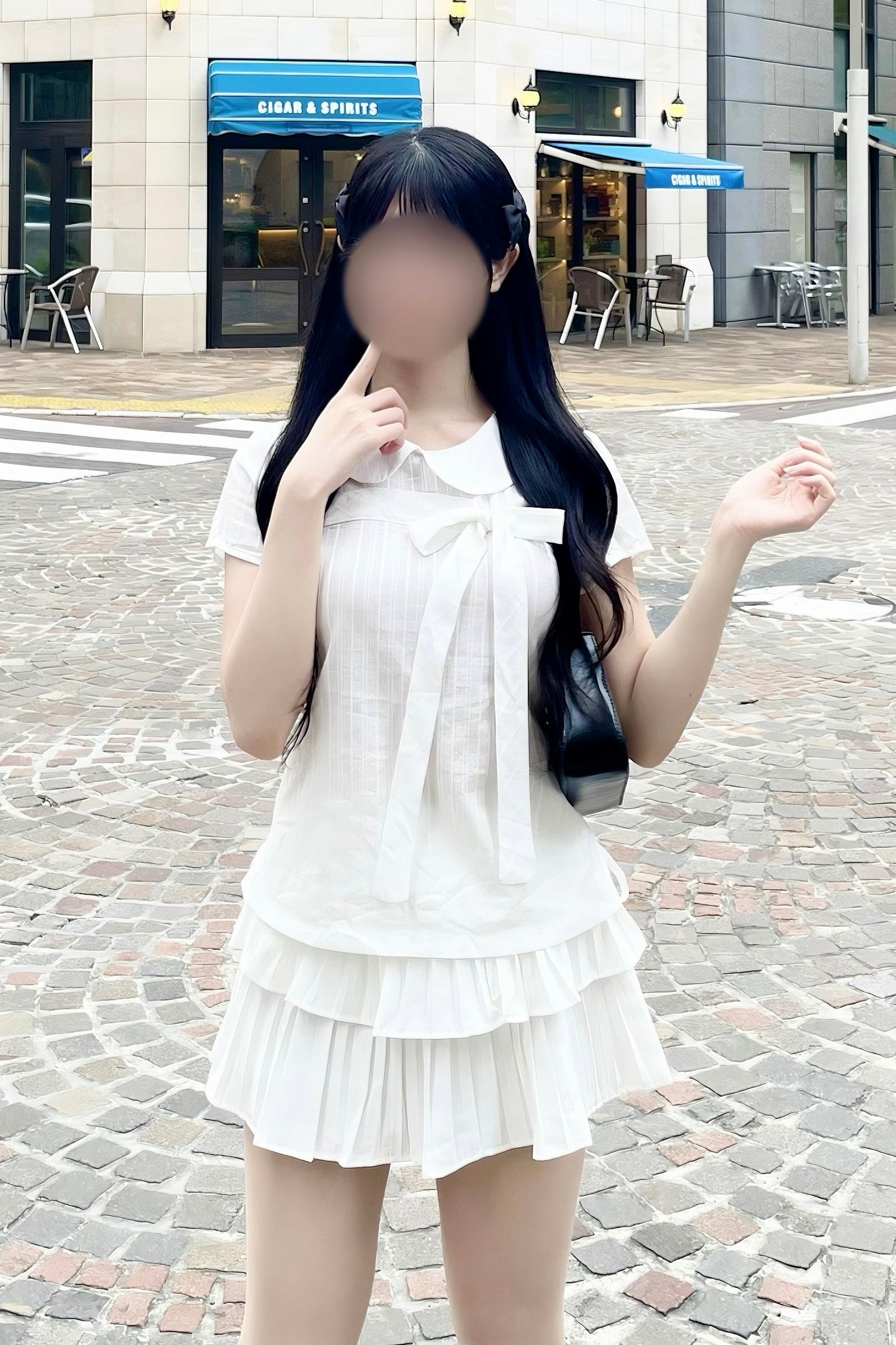シフォンリボントップス KR15766