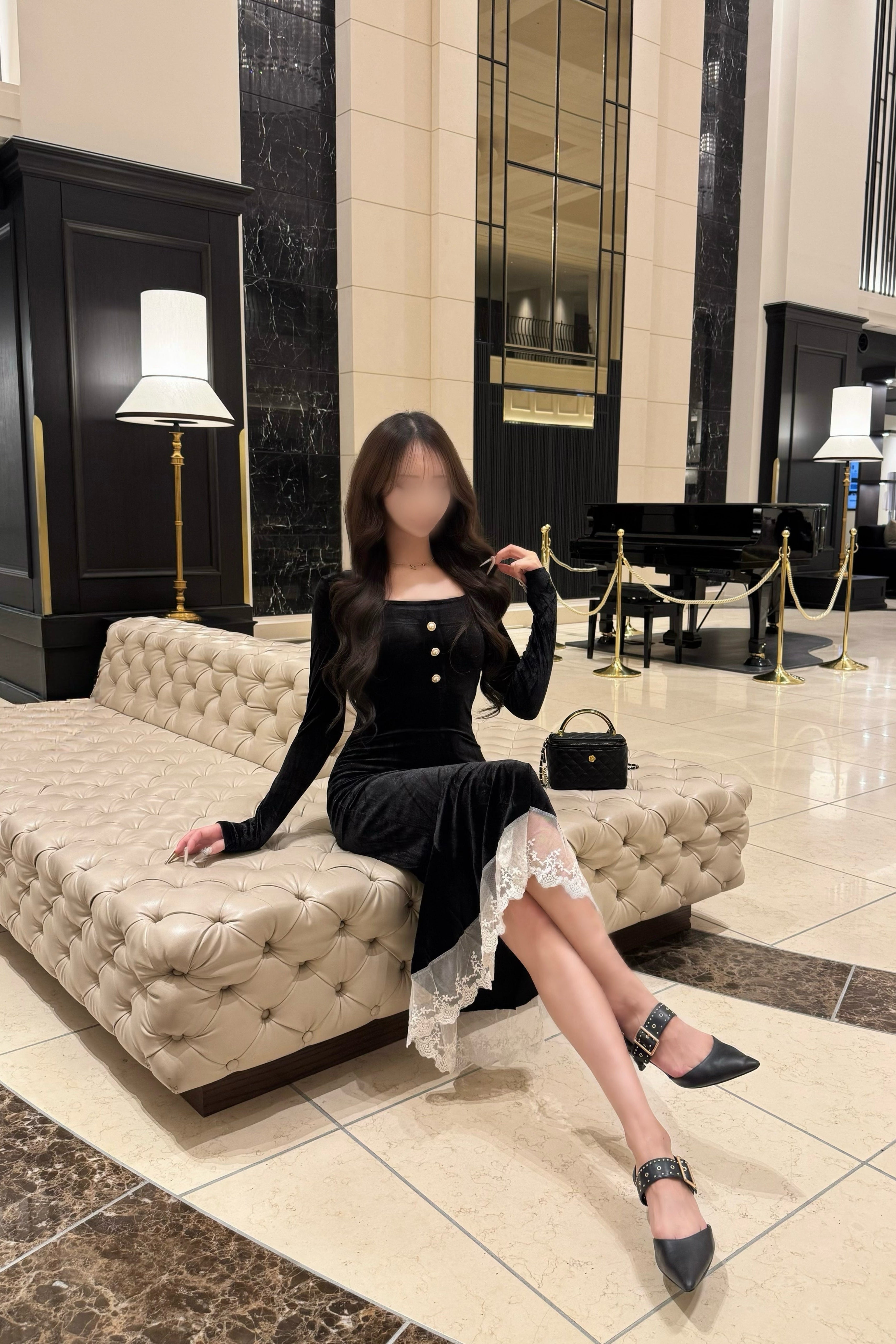 べロアタイトワンピース KR13446