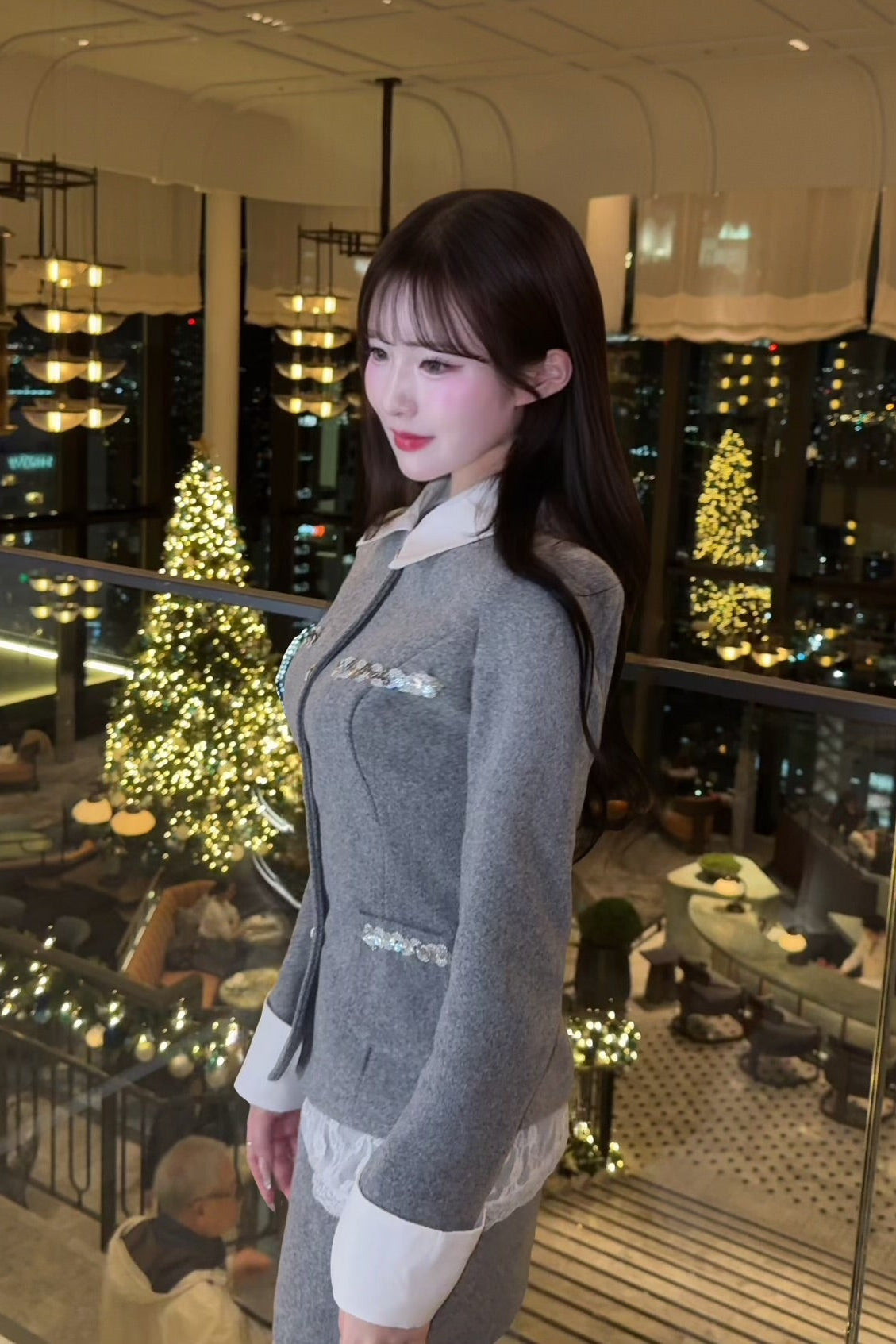 クラシカルレースジャケットセットアップ KR30338