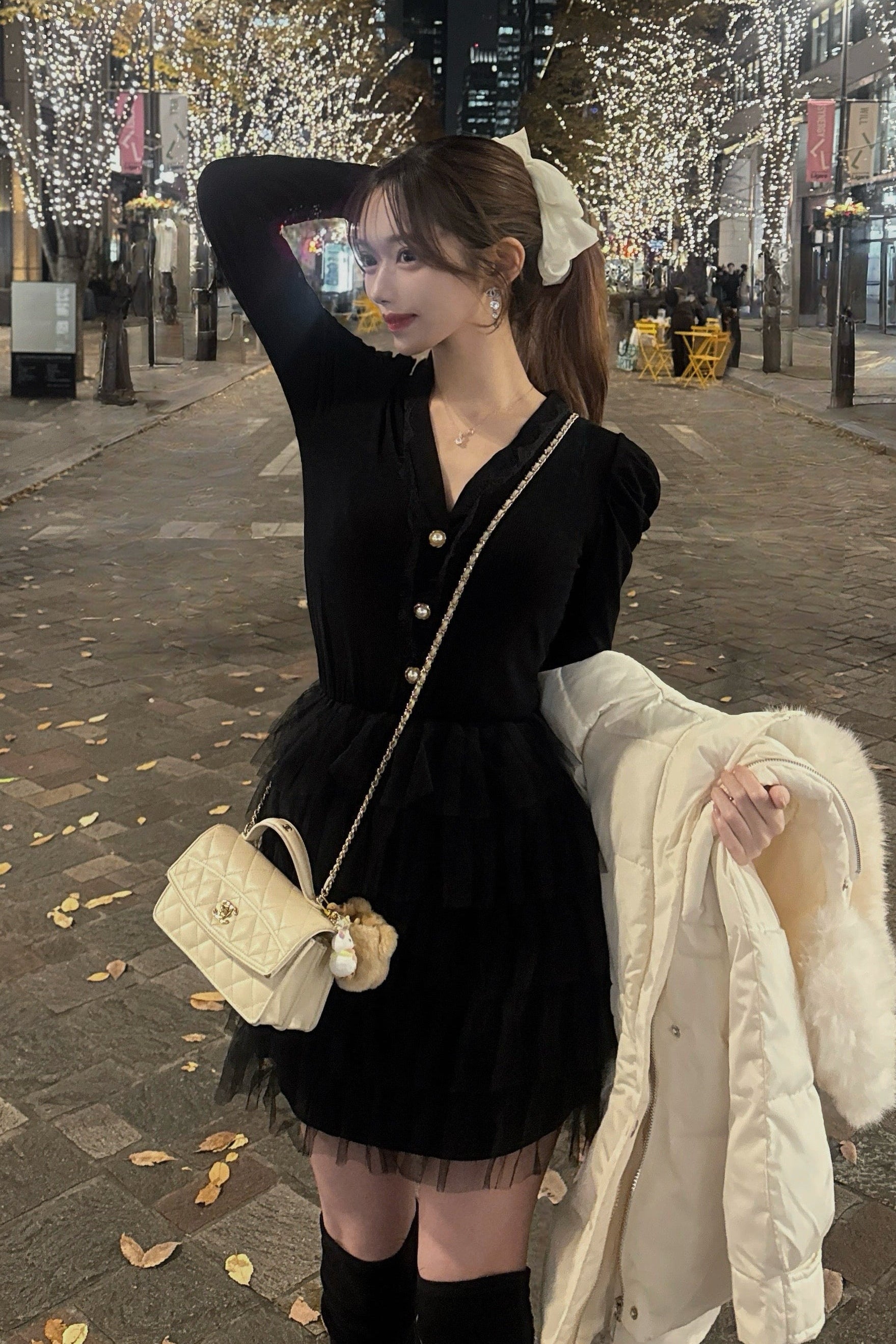 ドレッシーミニティアードワンピース KR13664