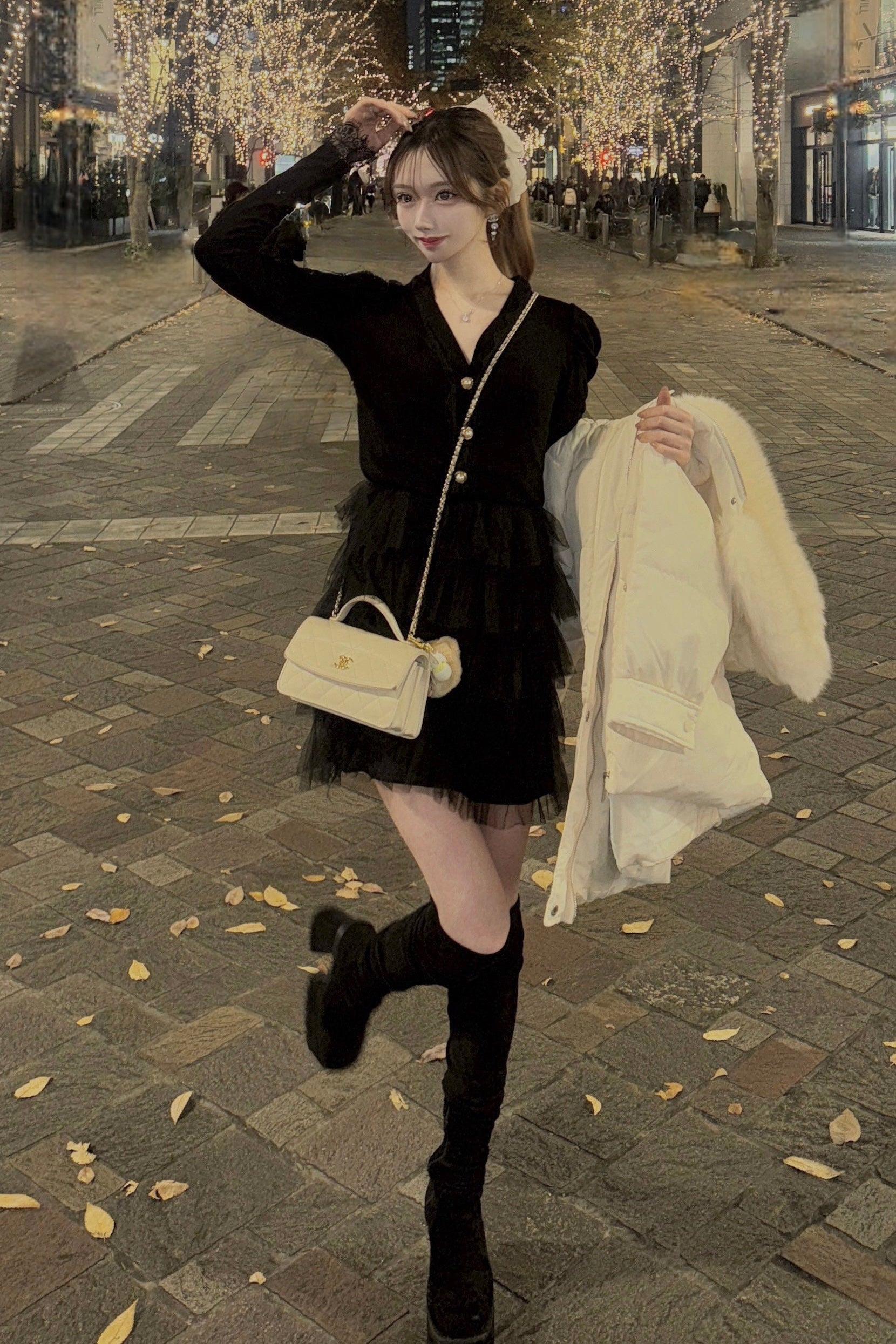 ドレッシーミニティアードワンピース KR13664