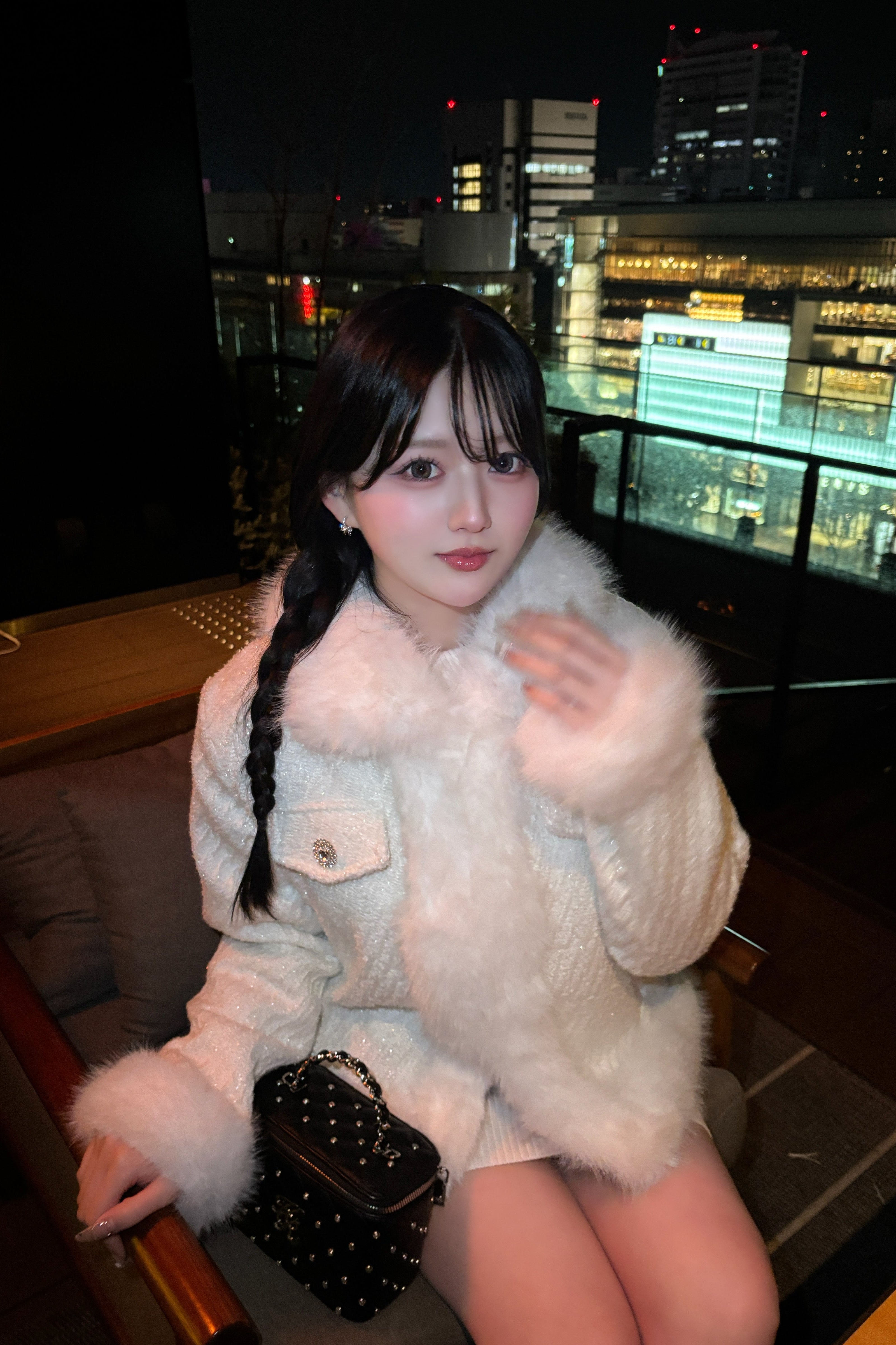 ファーデザインラグジュアリーコート KR30353