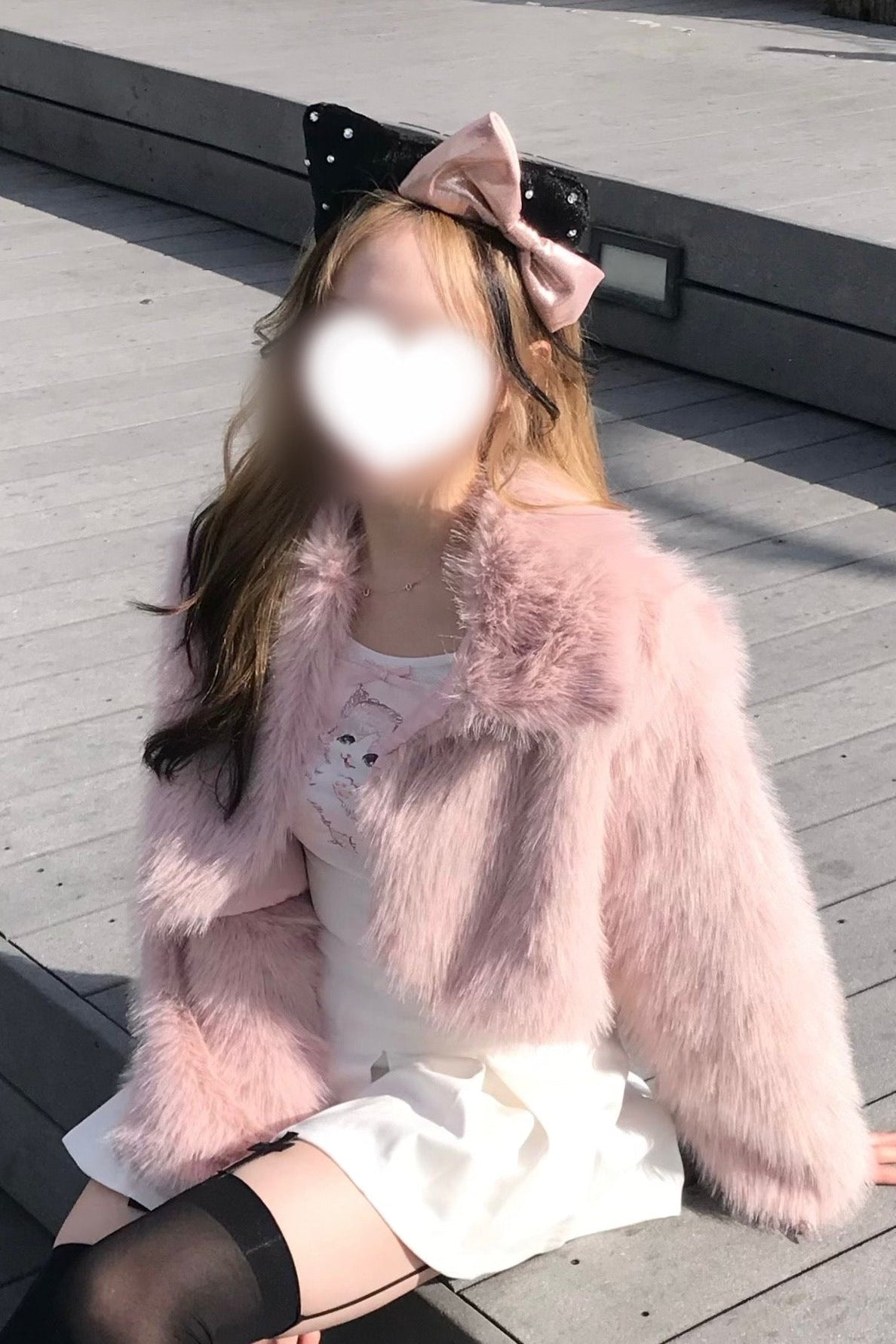 ショートフェイクファージャケット KR30230