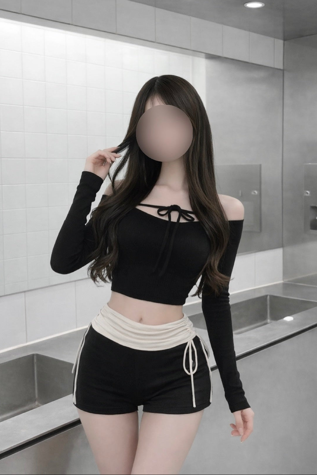 バイカーレイヤードショートパンツ KR14645