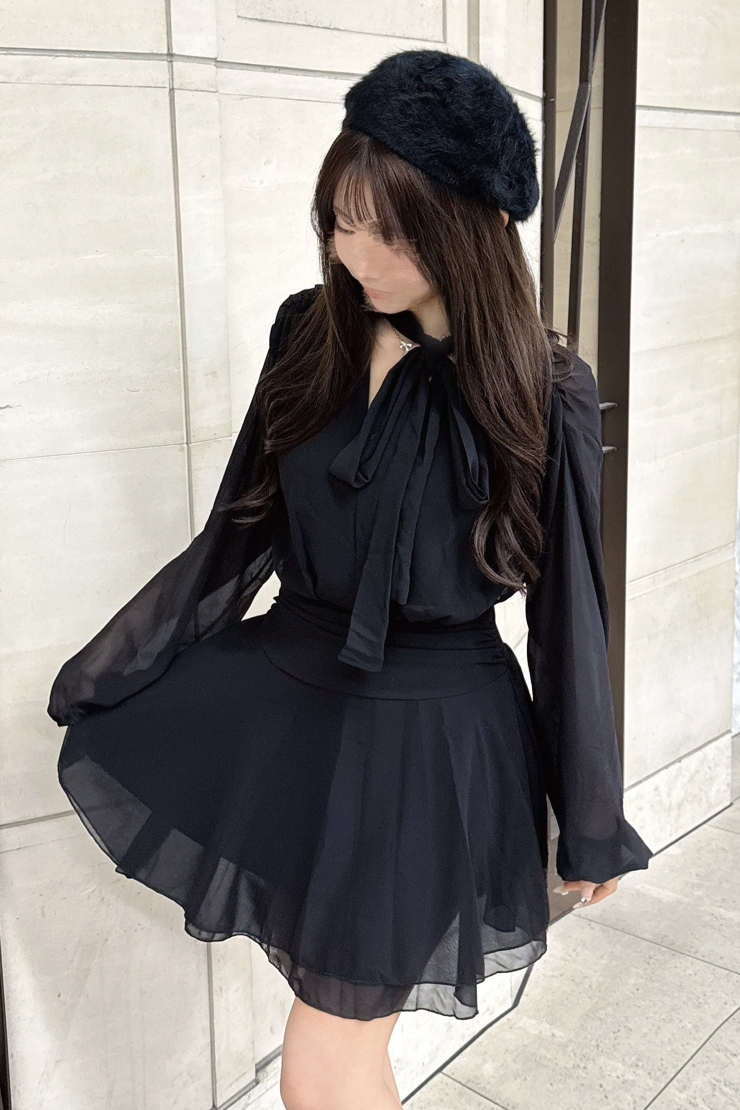 シフォンミニワンピース KR12709