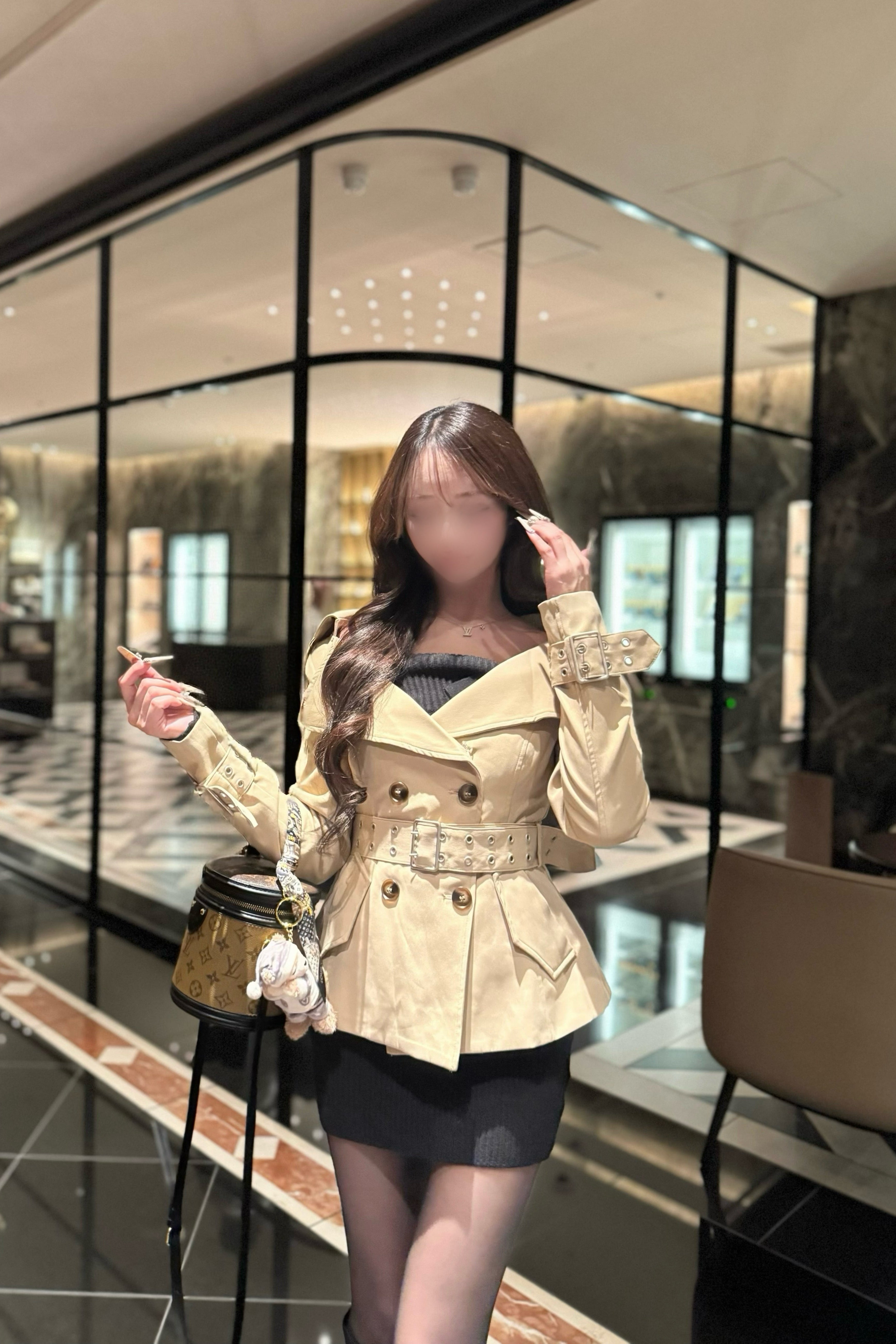 ベルトオフショルトレンチジャケット KR30053