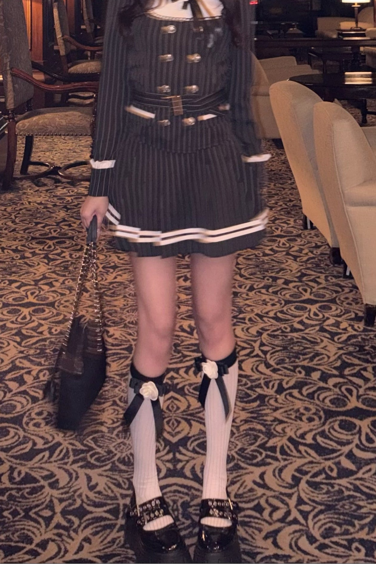 ローズリボンハイソックス KR14285