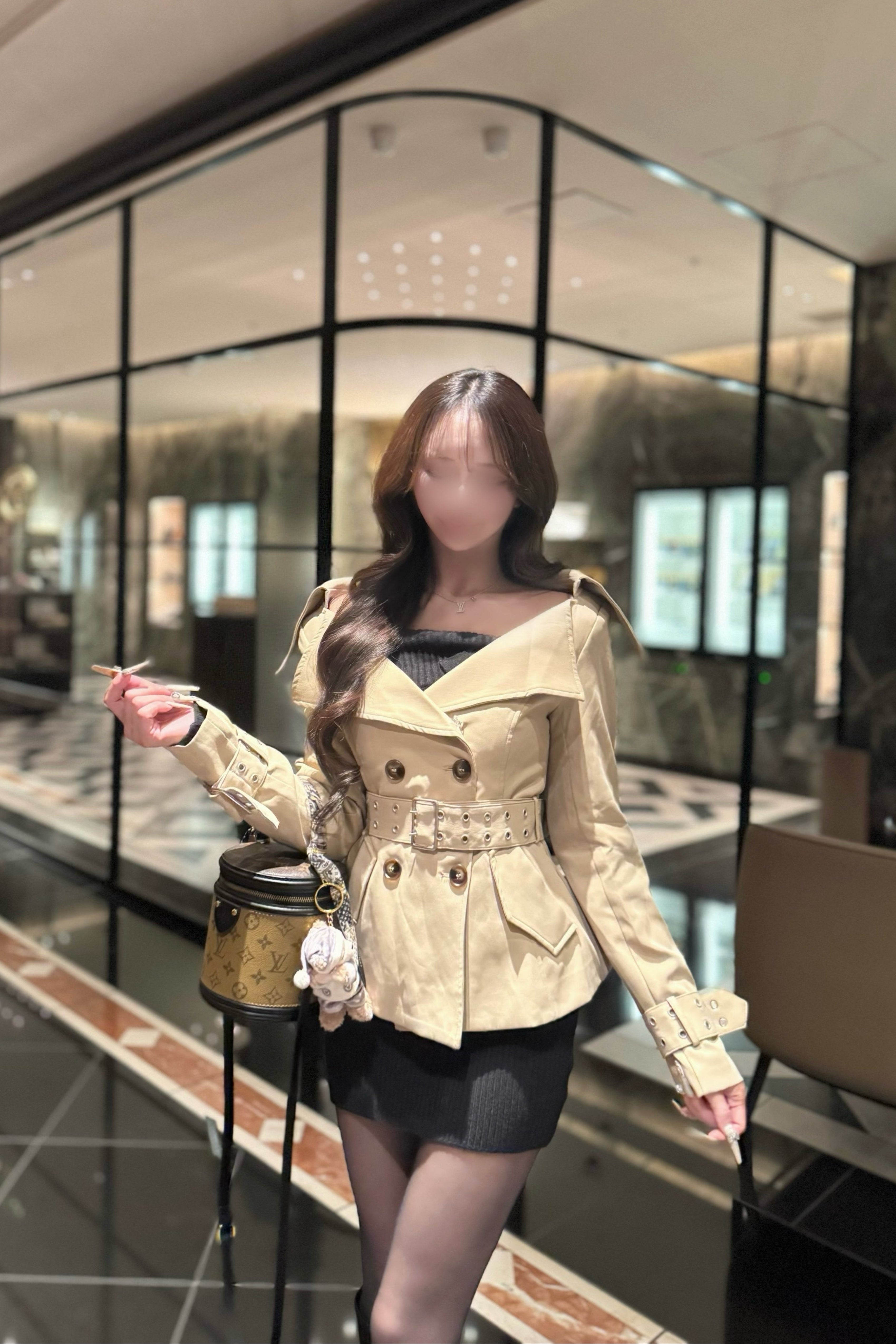 ベルトオフショルトレンチジャケット KR30053