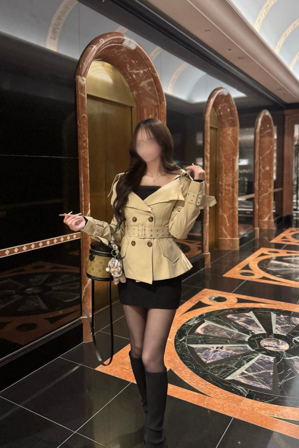 ベルトオフショルトレンチジャケット KR30053