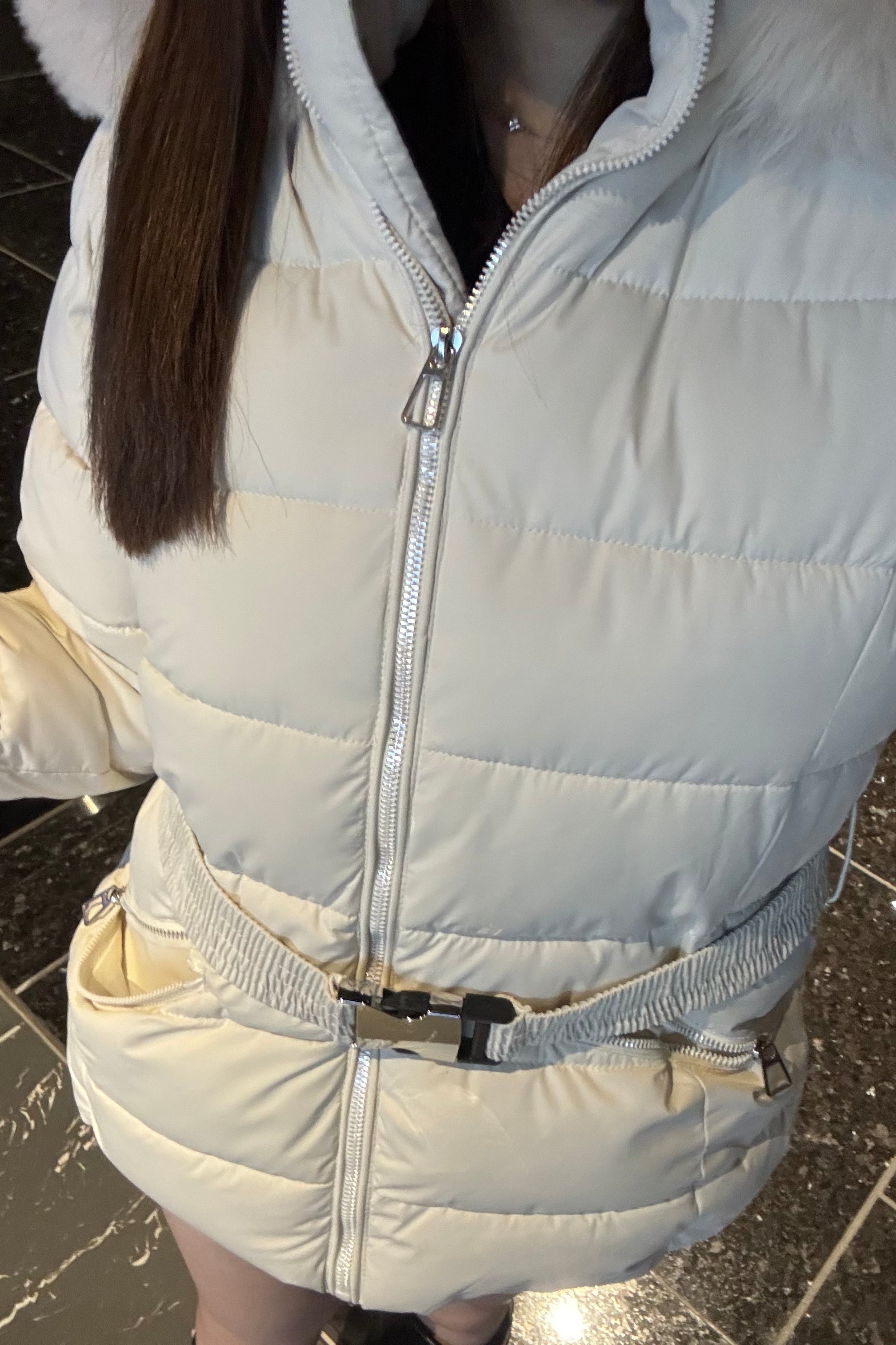 レディーミディベルトダウンコート KR30147