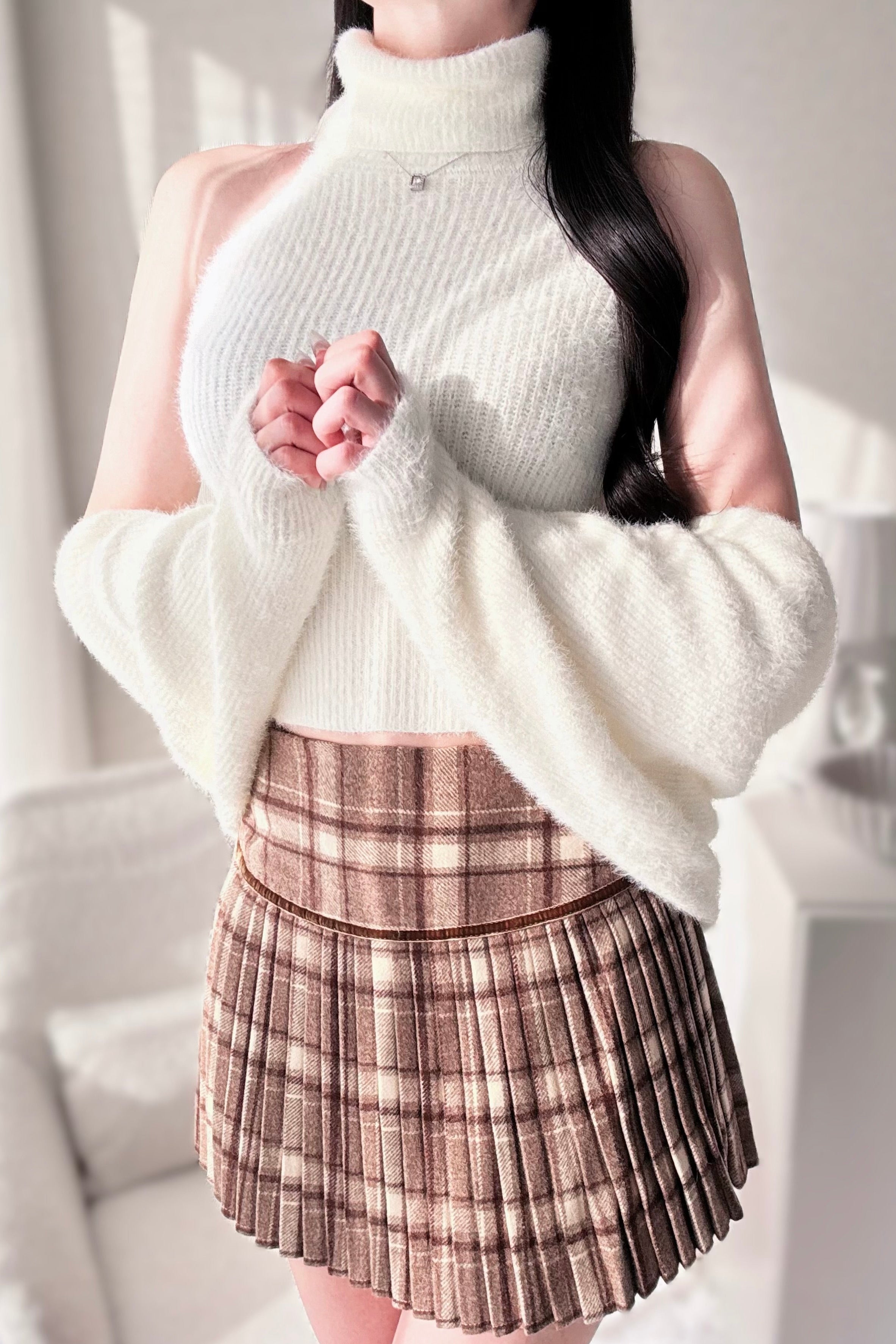 オフショルツーピースニット KR13613