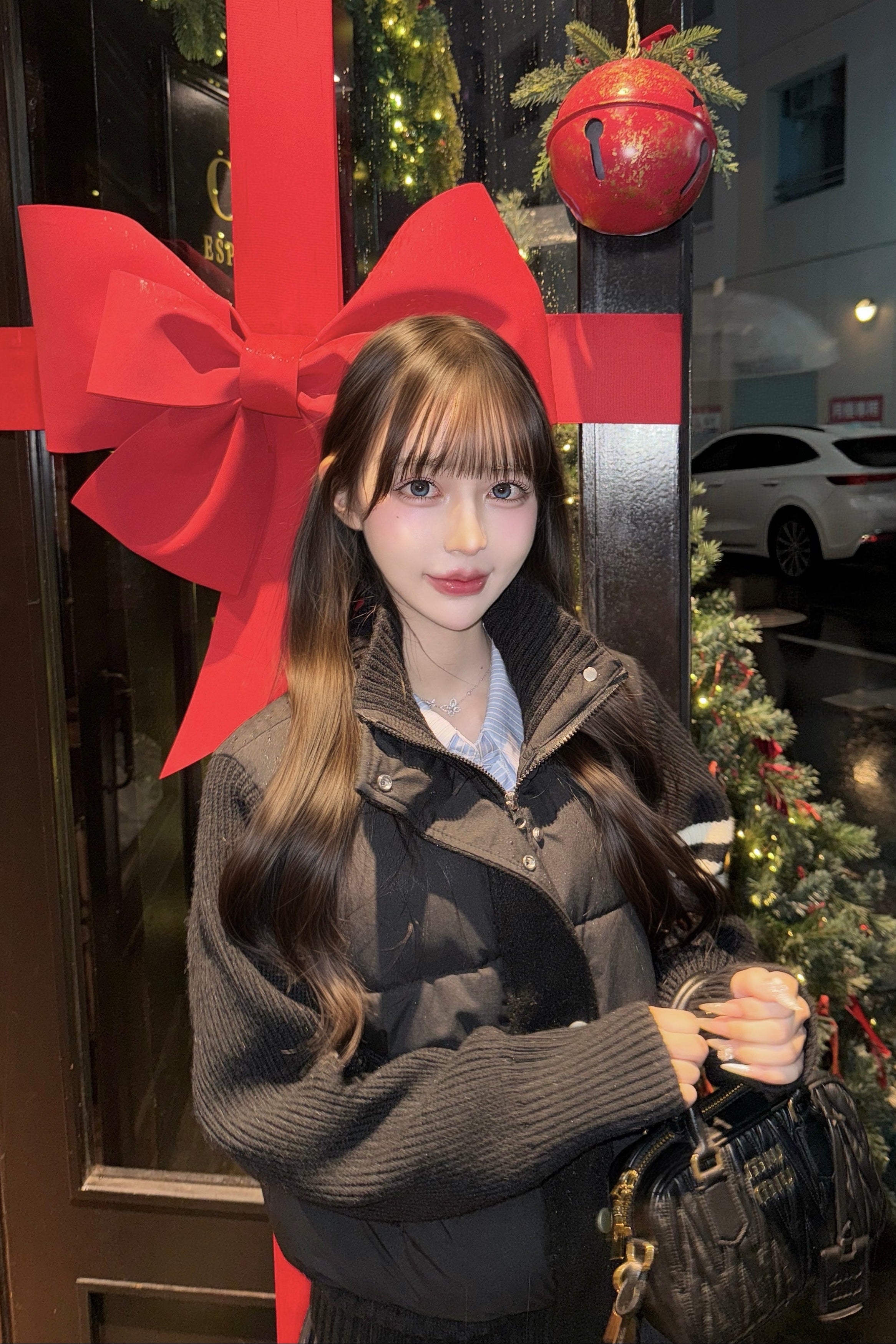 ハイネックニットドッキングダウンKR30398