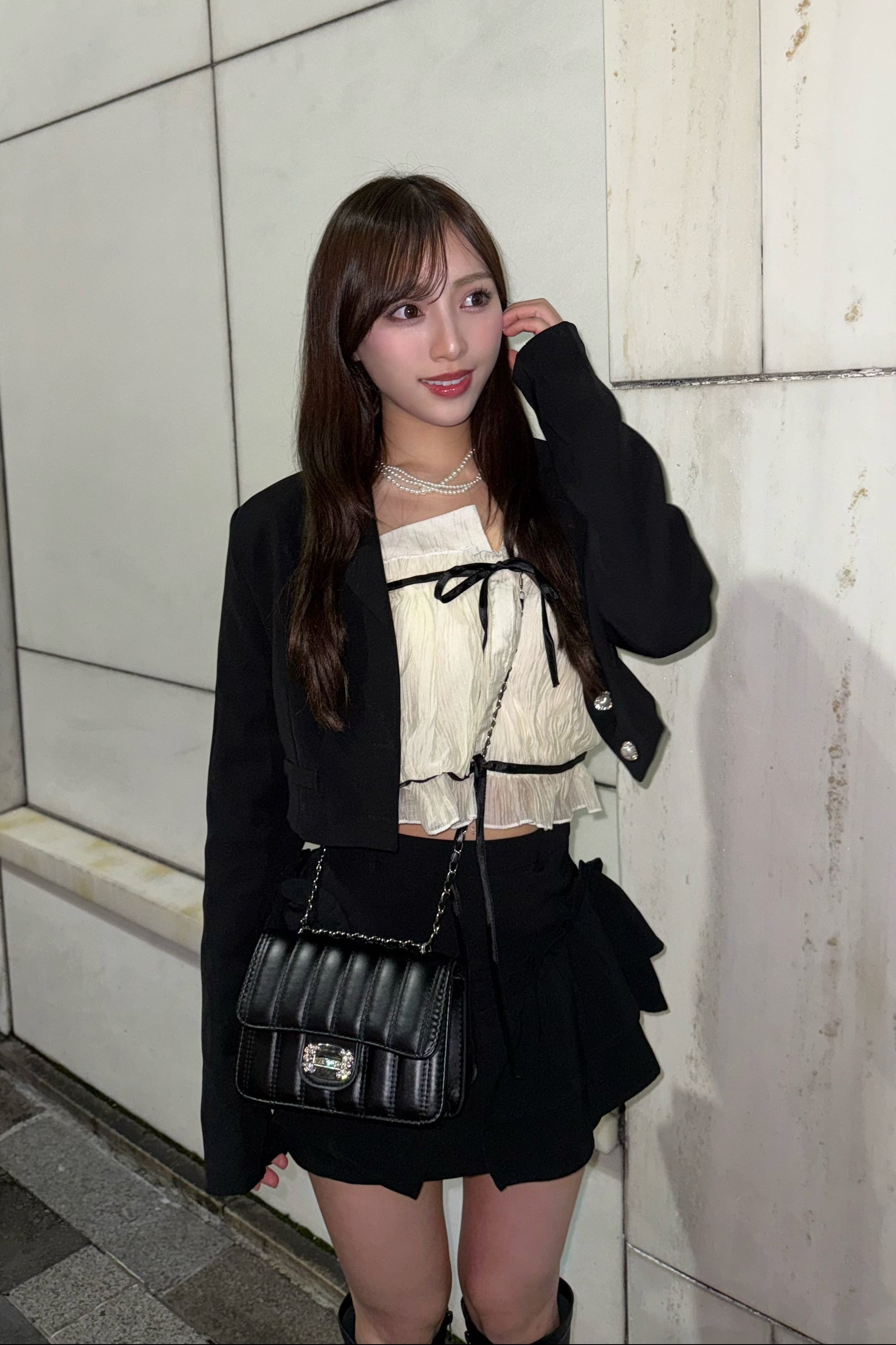 クロップドジャケットセットアップ KR30074