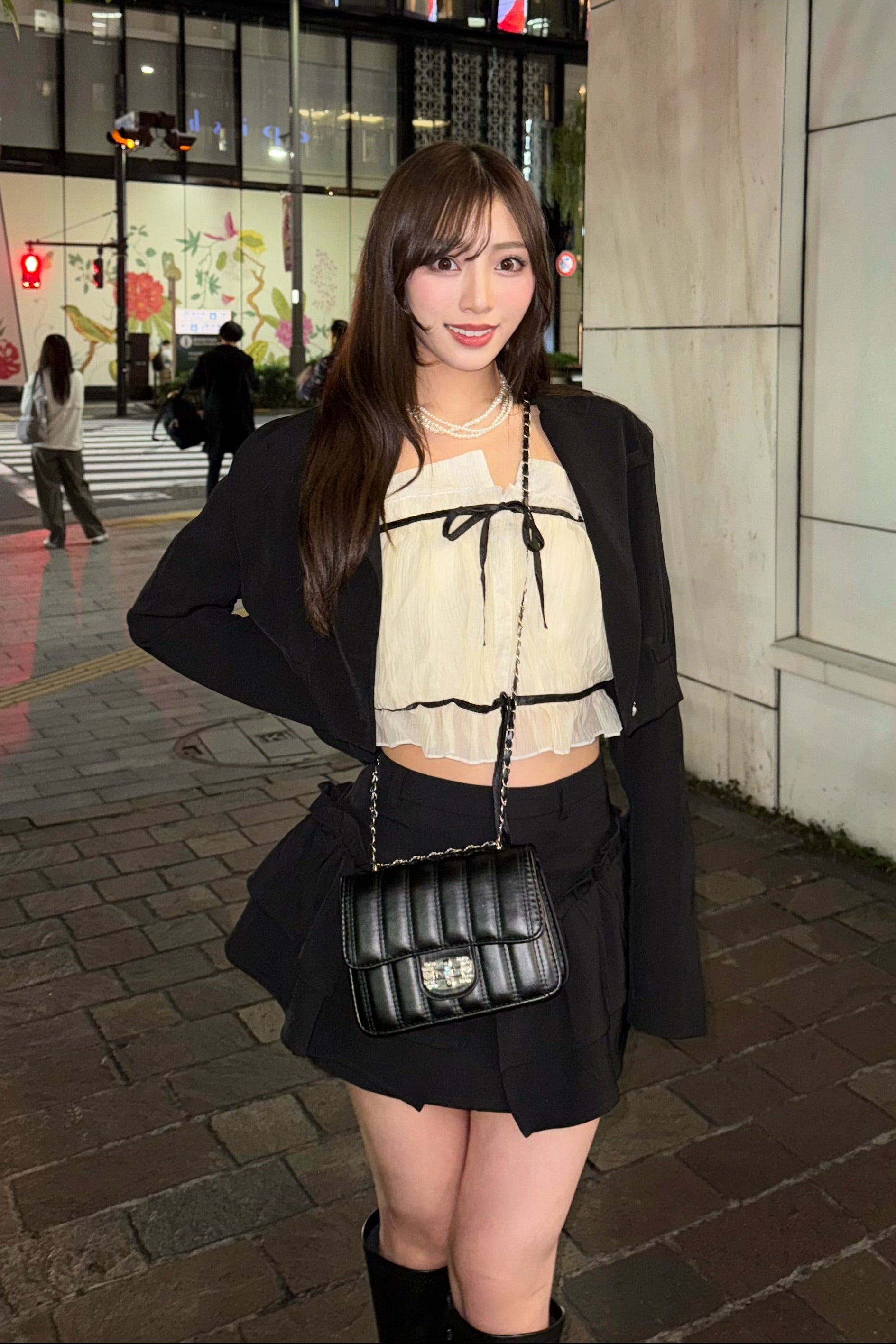 クロップドジャケットセットアップ KR30074