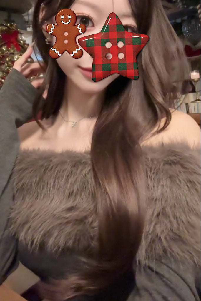 ファーオフショルトップス KR13636