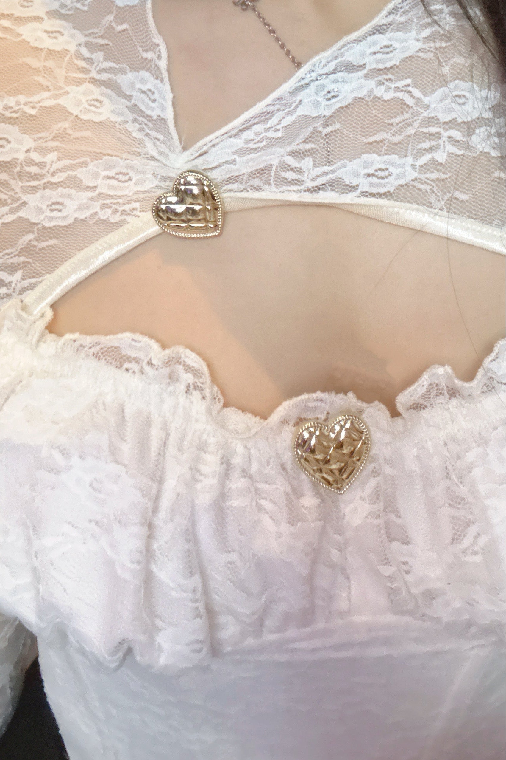 レースデザイントップス KR12716