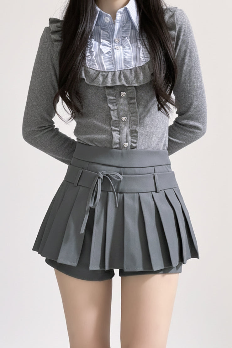 プリーツリボンスカート KR13896