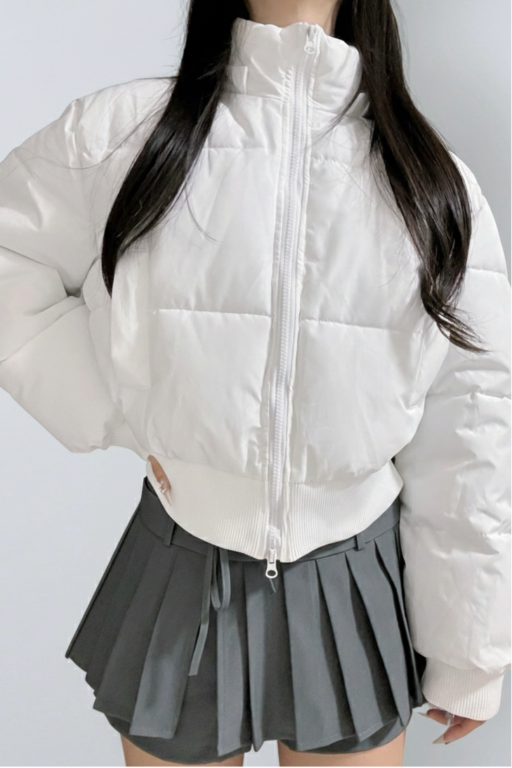 ファーフードショートダウン KR30405