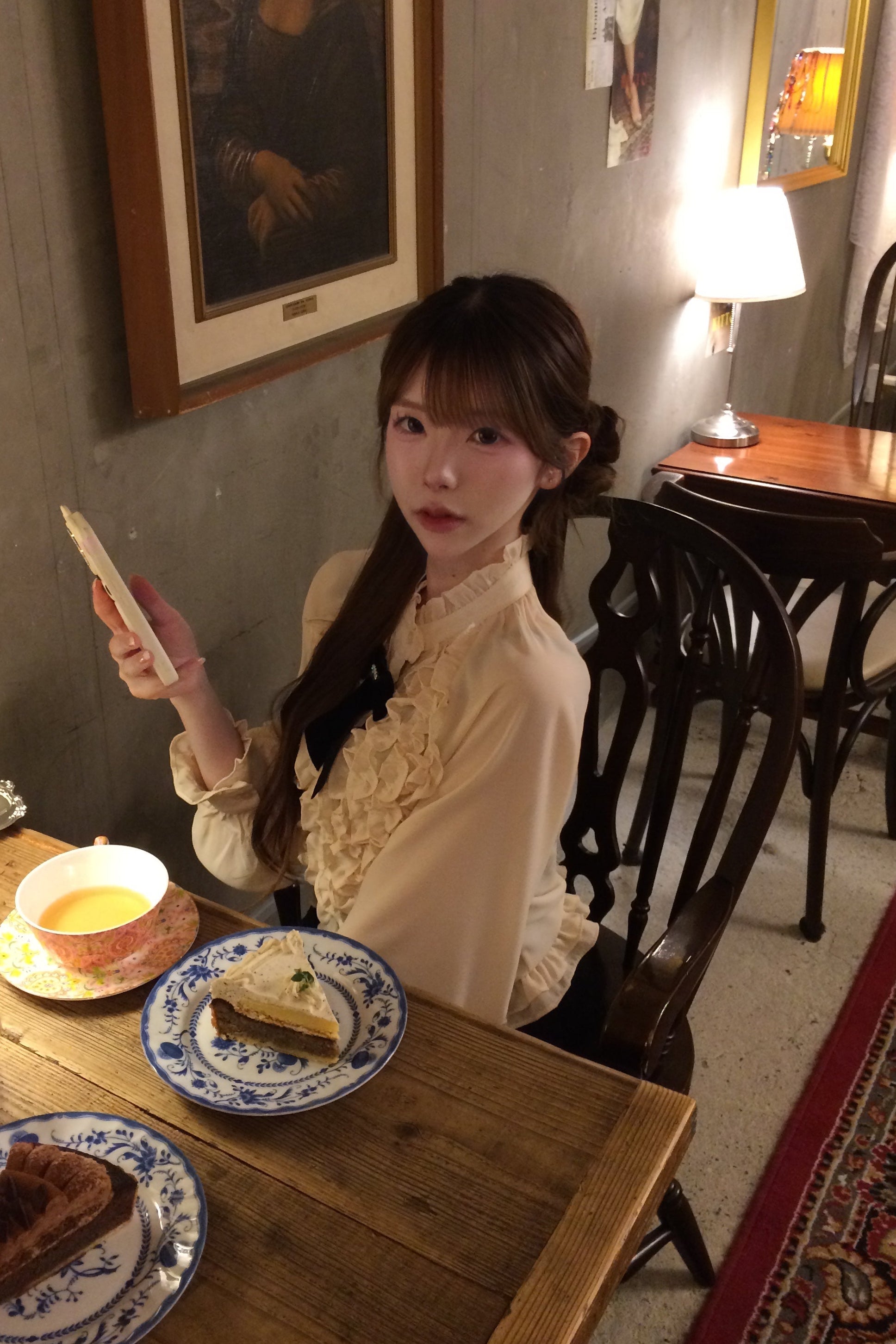 リボンフレンチフリルブラウス KR14287