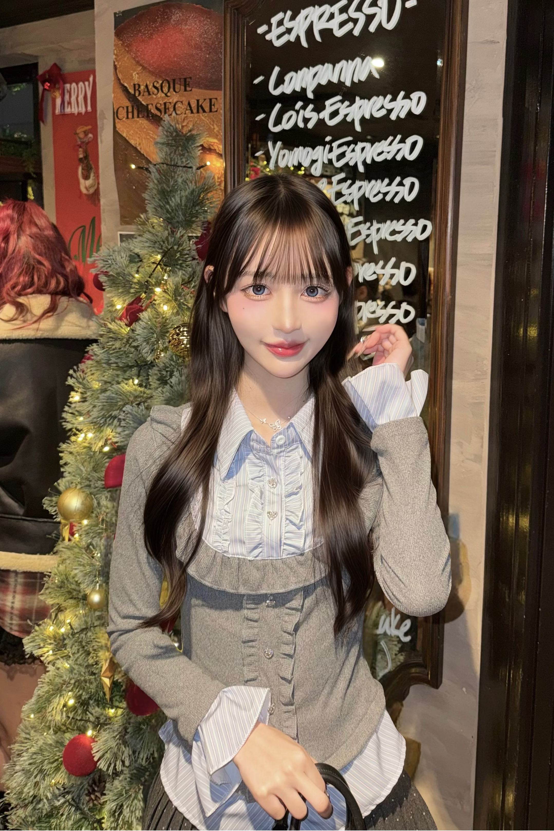 クラシカルシャツドッキングトップス KR13903