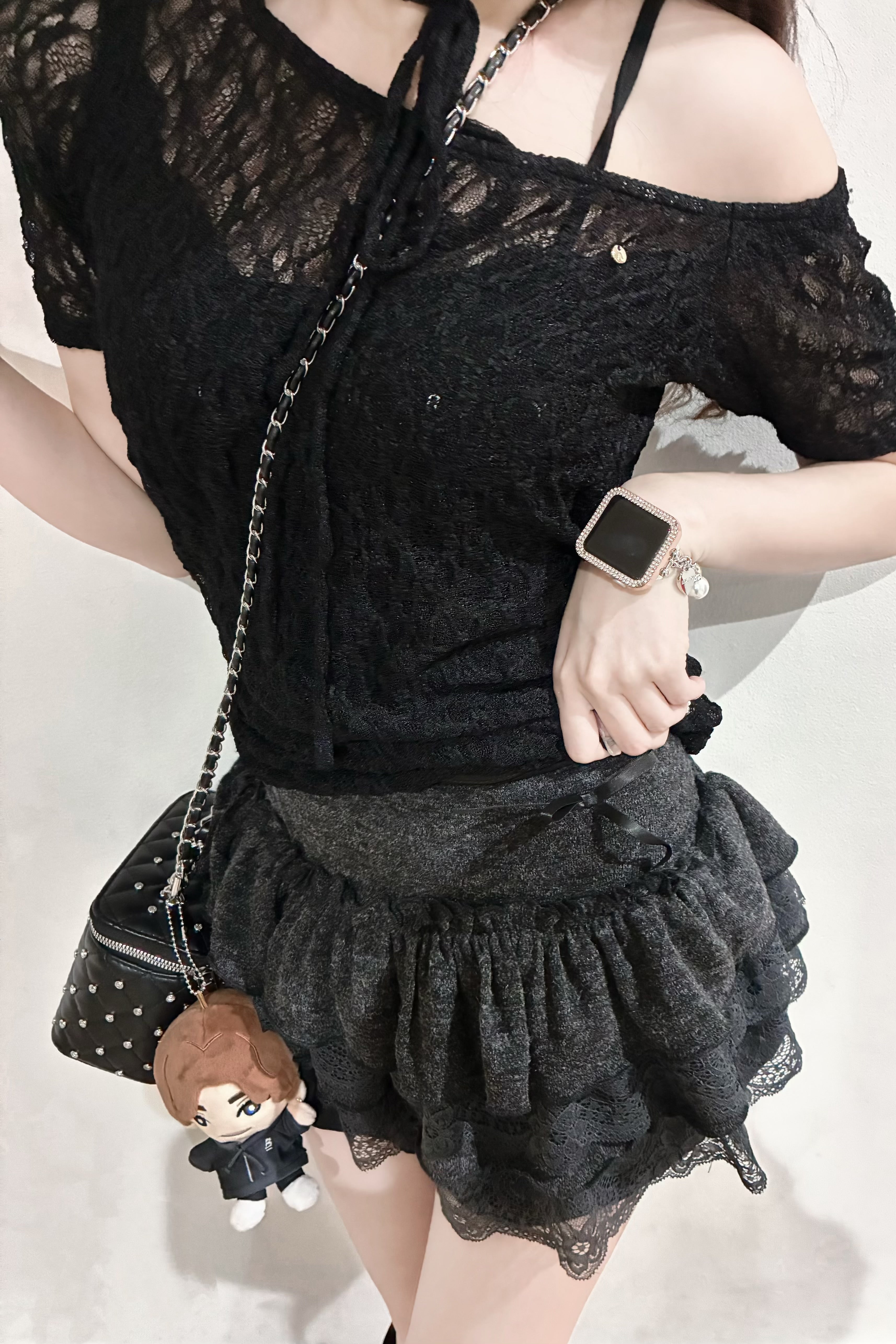 ローウエストフリルスカート KR14496