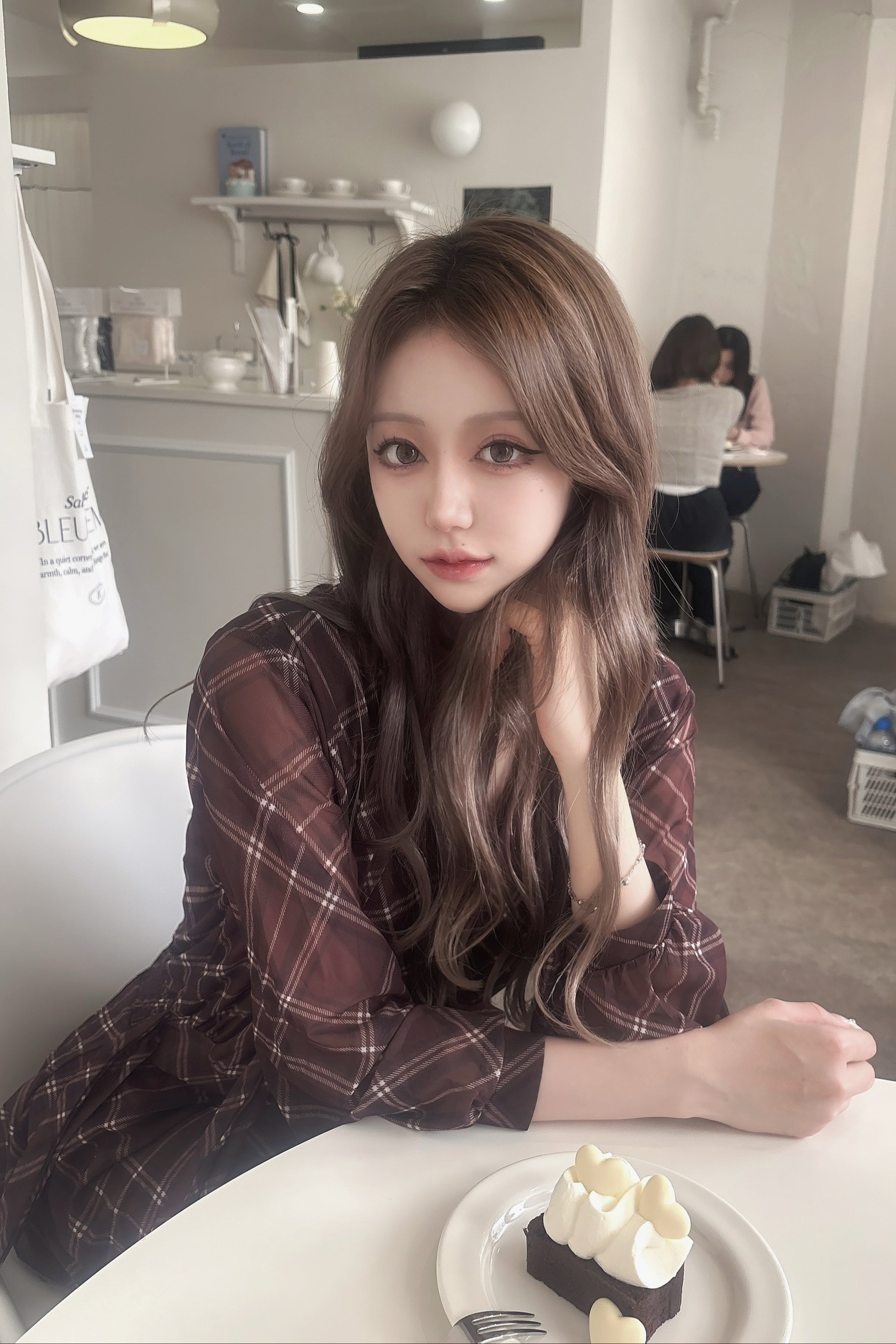 チェックシャツワンピース KR14818