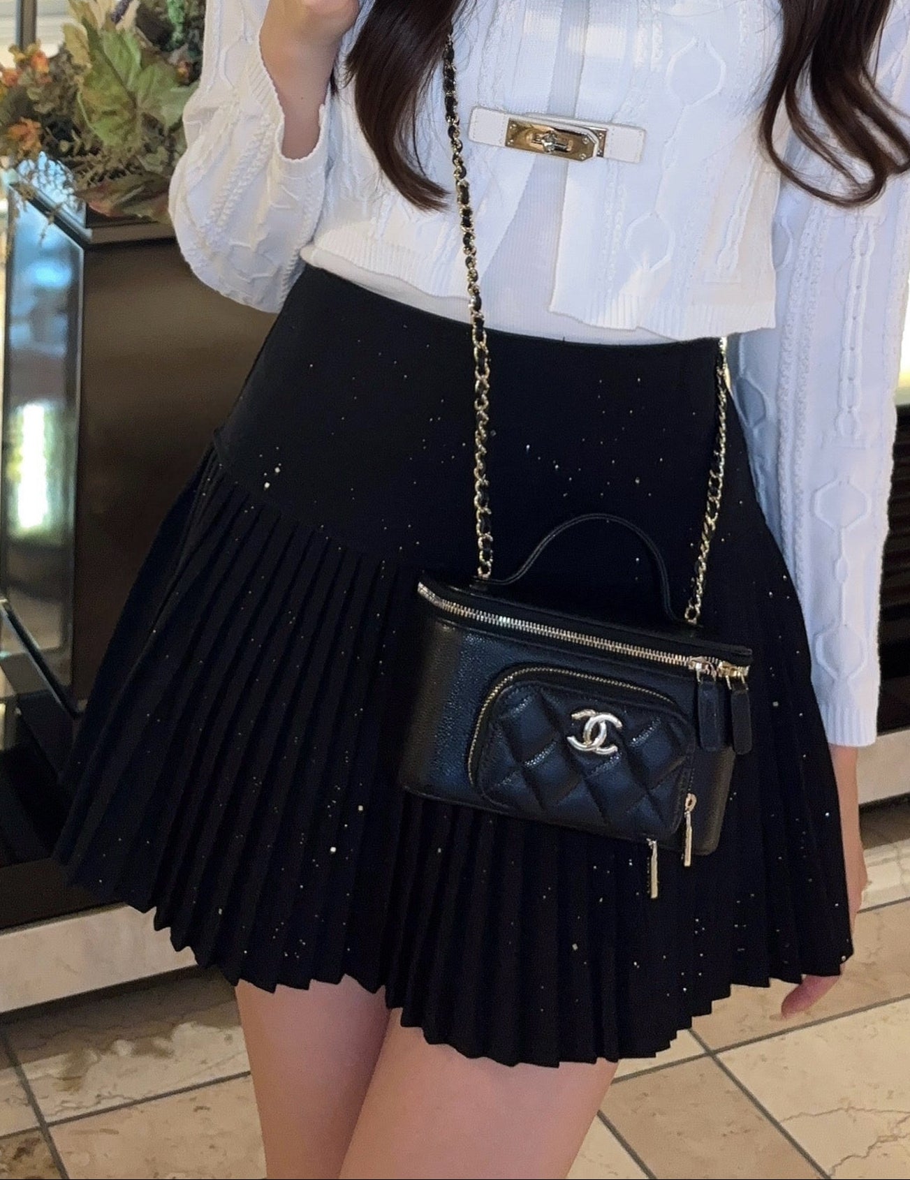 キラキラプリーツスカート KR13749