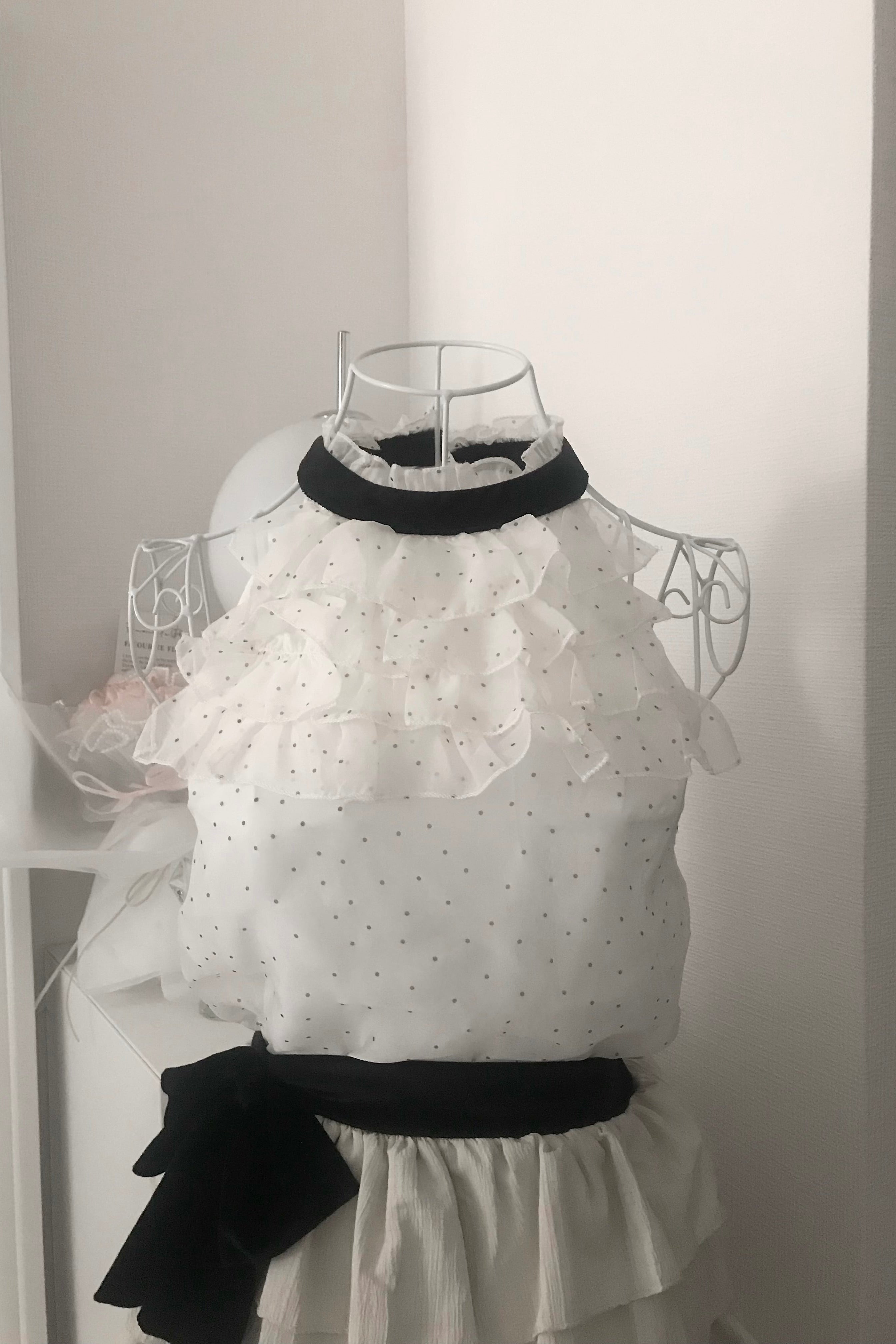 ドットレースフリルセットアップ KR30497