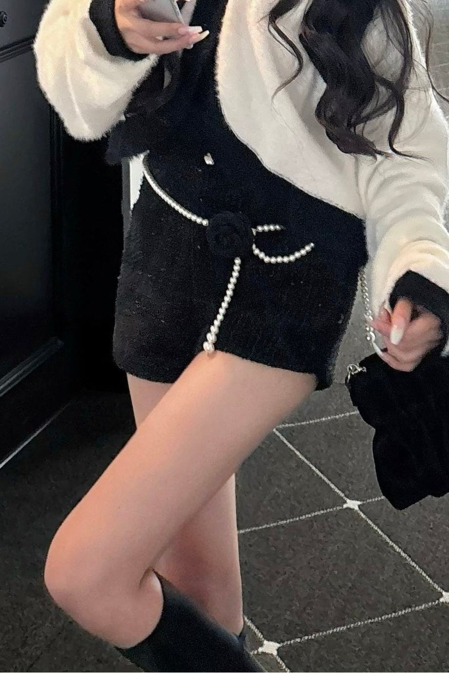 ローズモチーフパールベルト KR13767